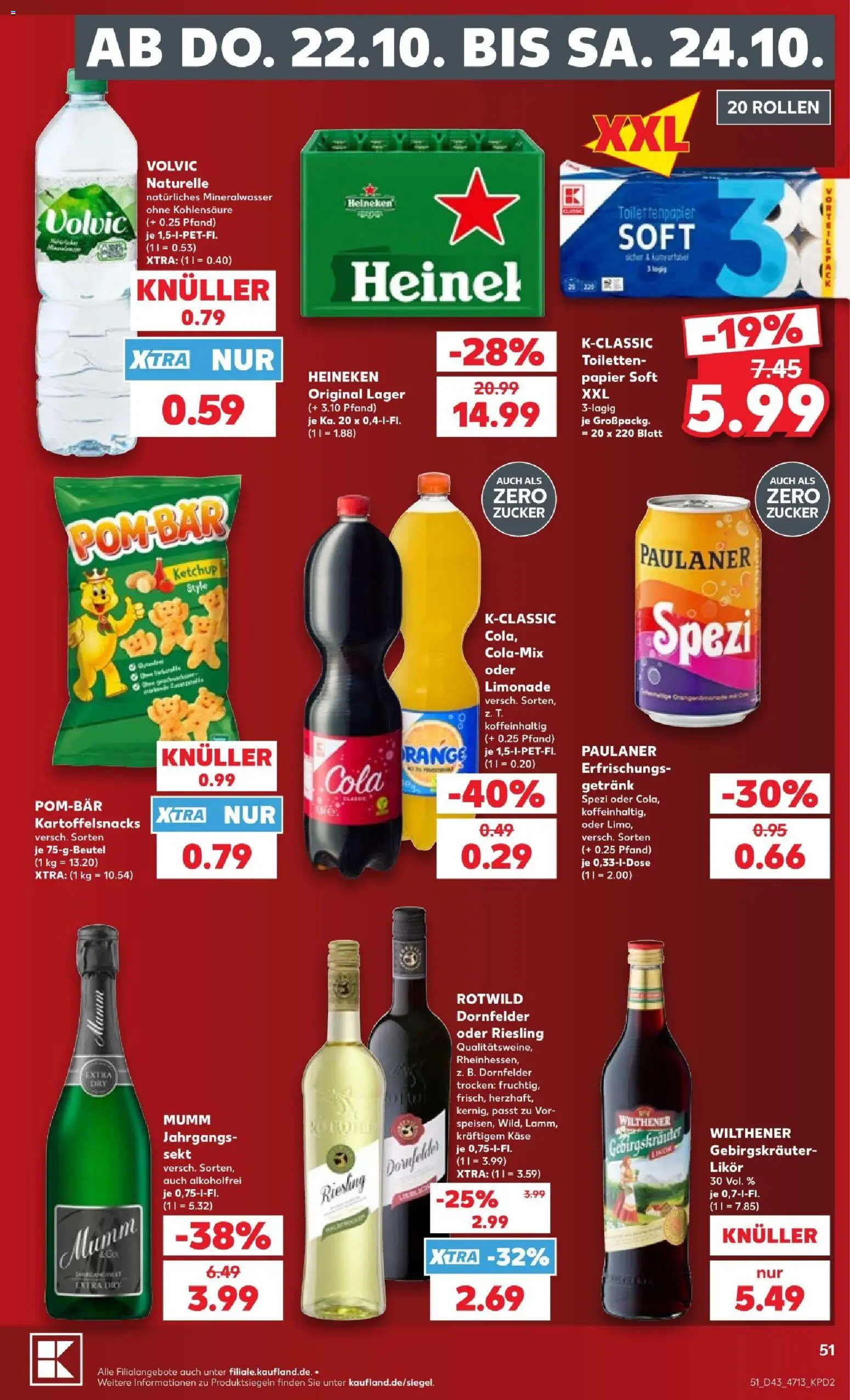 Kaufland Prospekt Zeitz – gültig ab 18.10.2026 | Seite: 51 | Produkte: Käse, Joghurt, Mozzarella, Meica