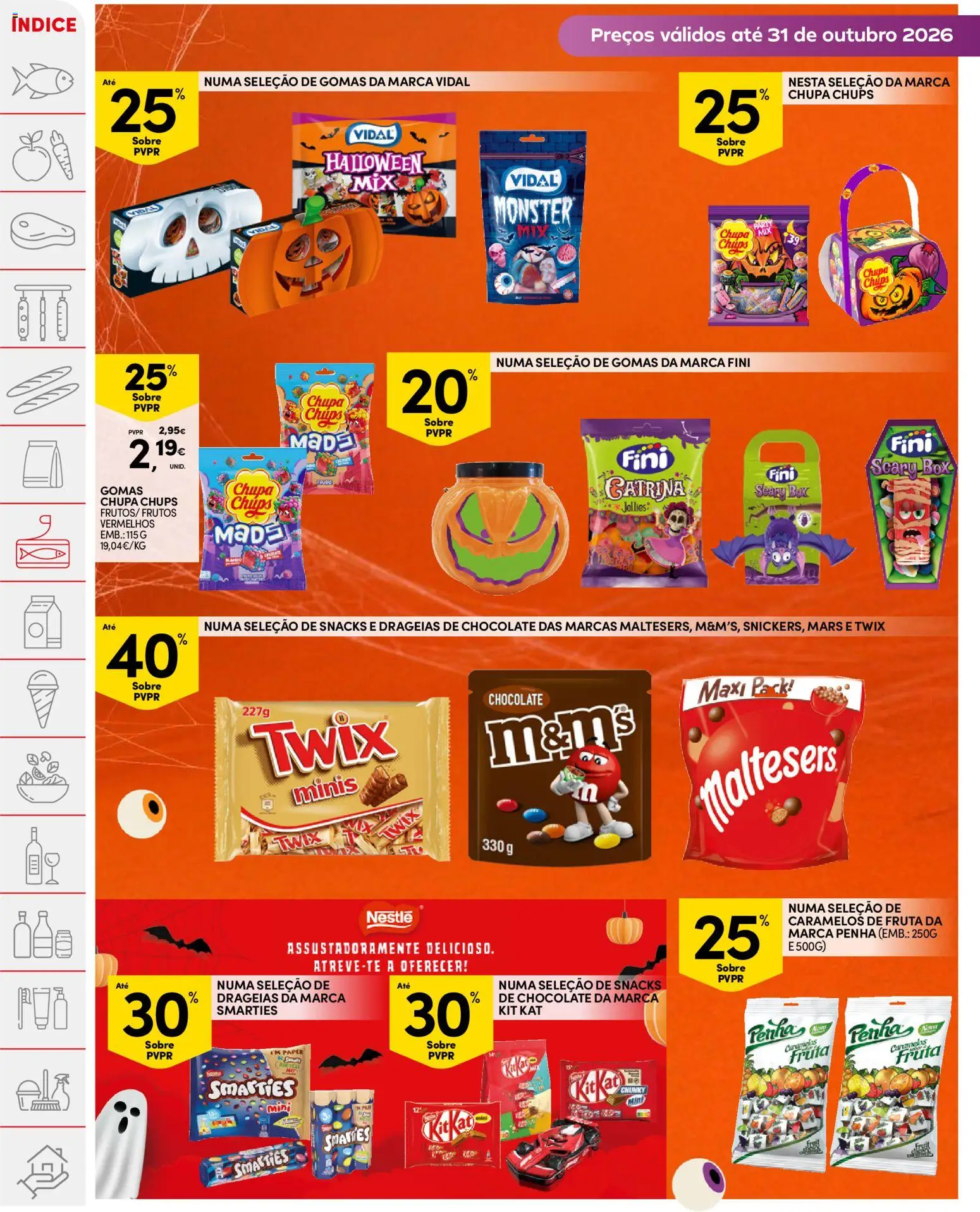 Continente folheto │ válido de 20/10/2026 | Página: 32 | Produtos: Snacks, Nestlé, Chocolate, Gomas