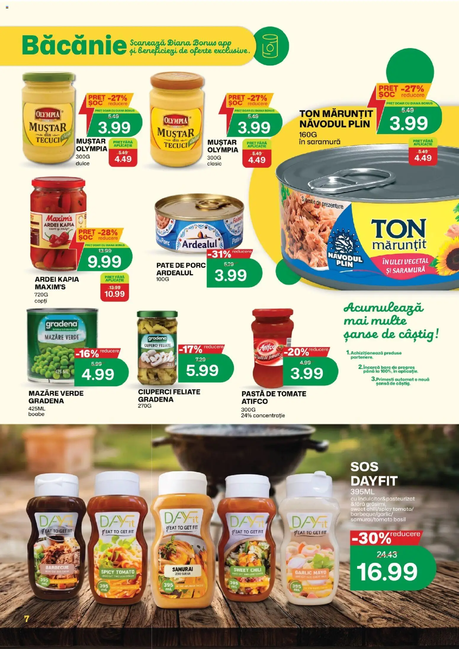 Noul catalog Diana – valabil de la 16.07.2026 | Pagină: 7 | Produse: Cort, Ciuperci, Ulei, Muștar