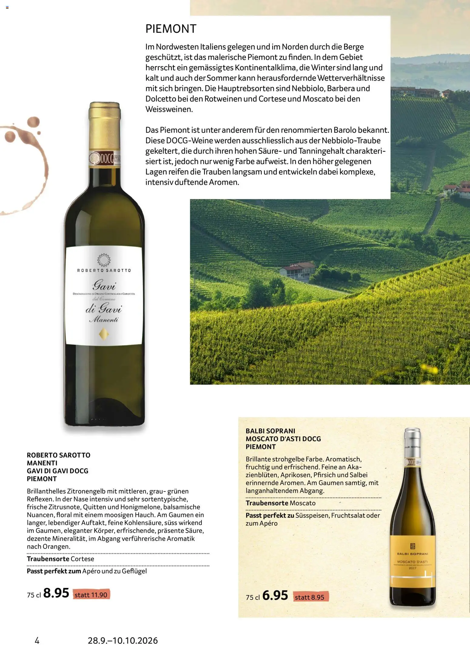 Prodega aktionen Enoteca – gültig ab 28.09.2026 | Seite: 4 | Produkte: Pfirsich