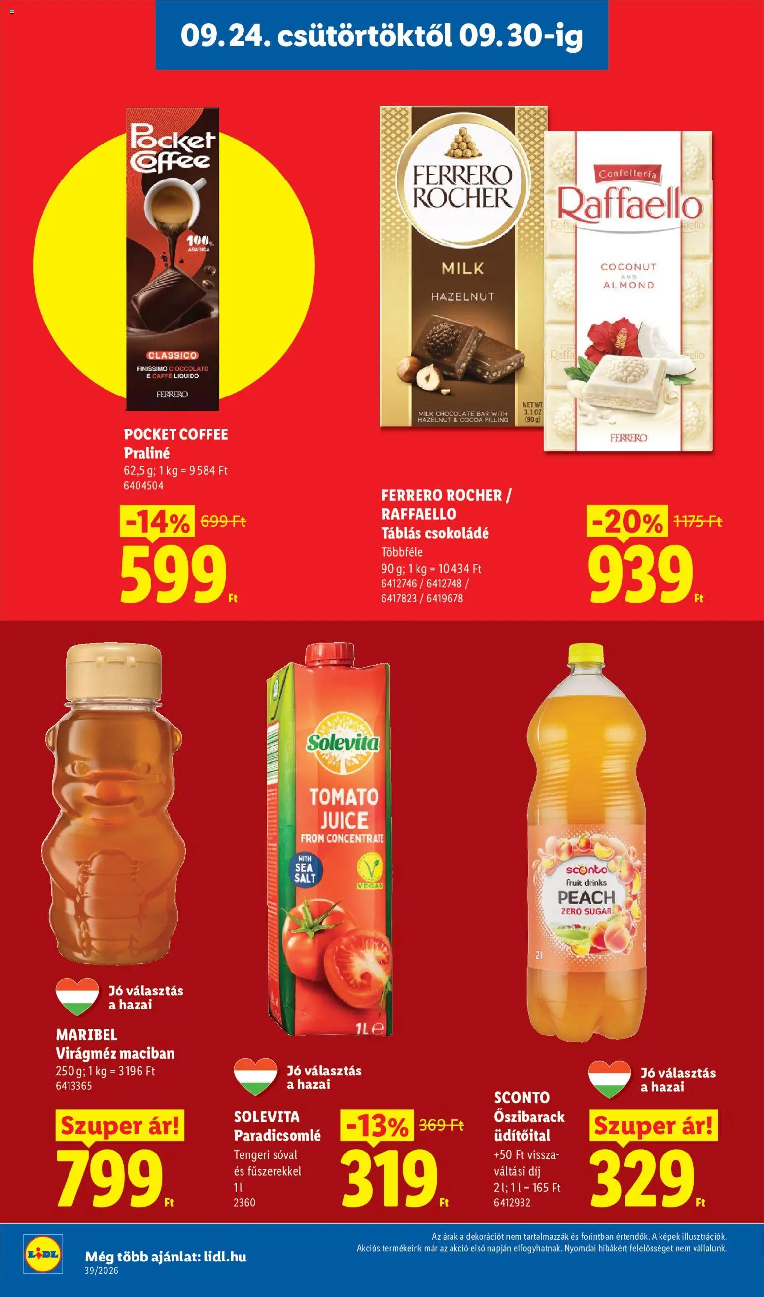 Lidl akciós ujság - amely érvényes a következő dátumtól: 2026.09.24. | Oldal: 16