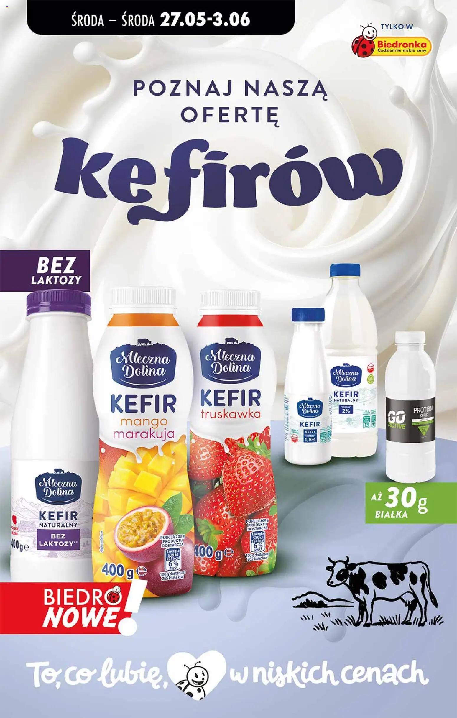 Biedronka gazetka od środy od 27.05.2026 | Strona: 66 | Produkty: Mango, Bez laktozy, Kefir, Kefir naturalny