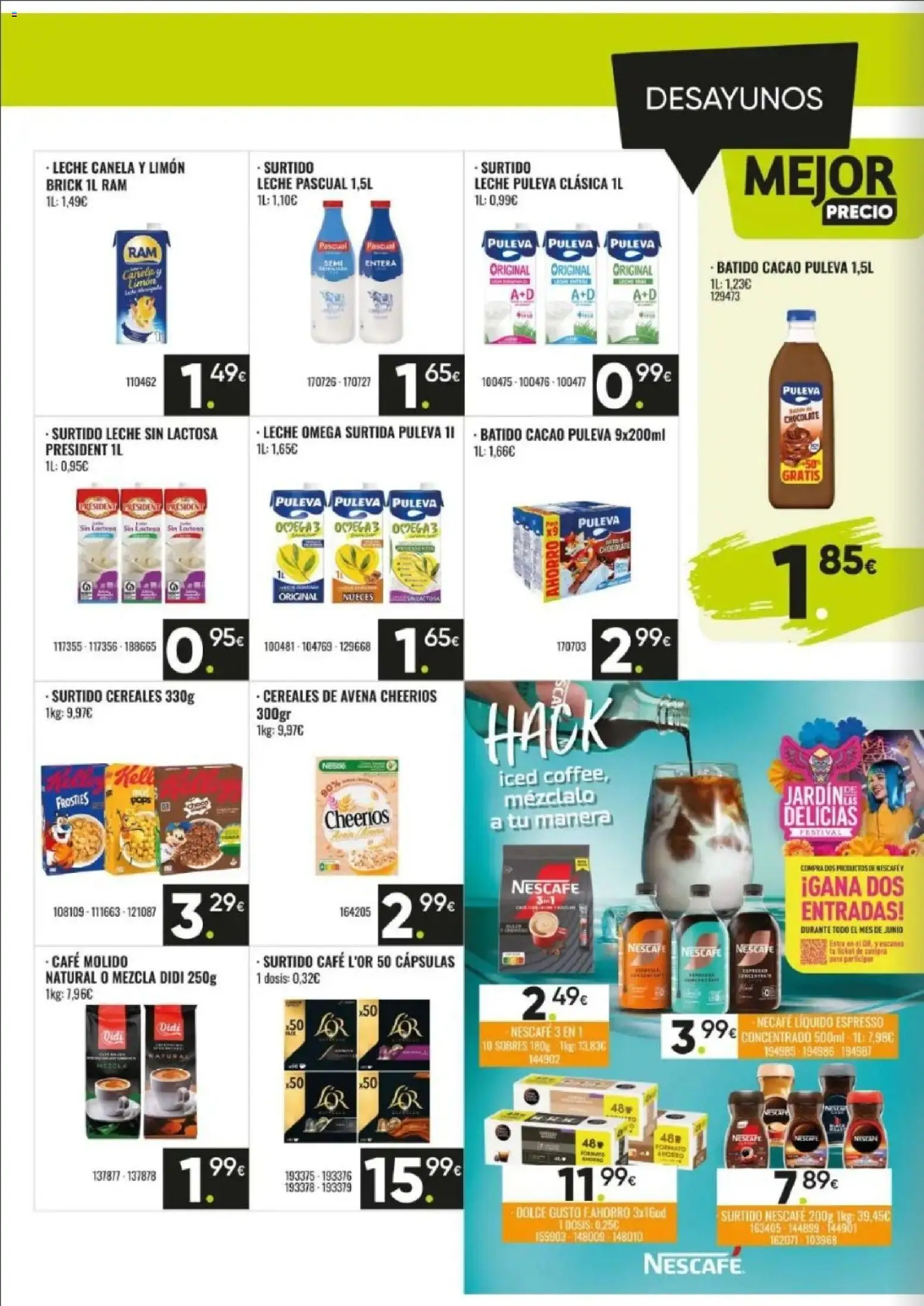 Family Cash folleto │ válido desde el 08.06.2026 | Página: 14 | Productos: Leche, Café, Cereales, Φρυγανιές σικάλεως