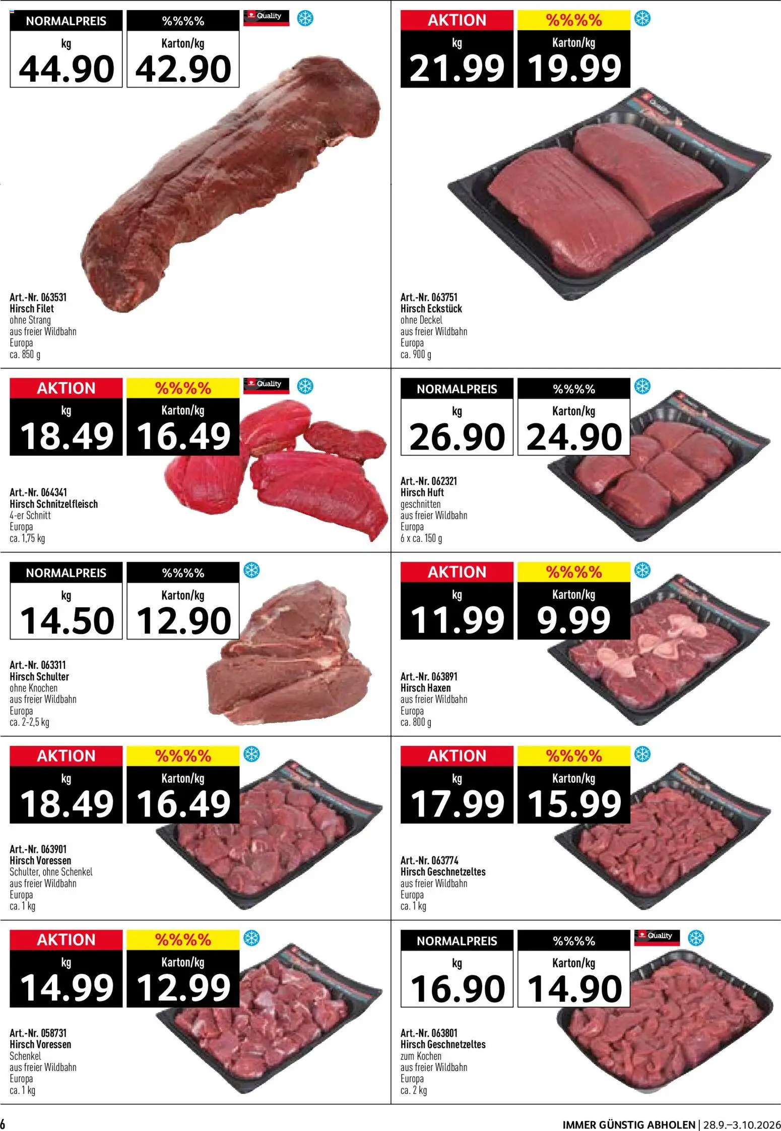 Prodega aktionen Wild – gültig ab 28.09.2026 | Seite: 6 | Produkte: Deckel
