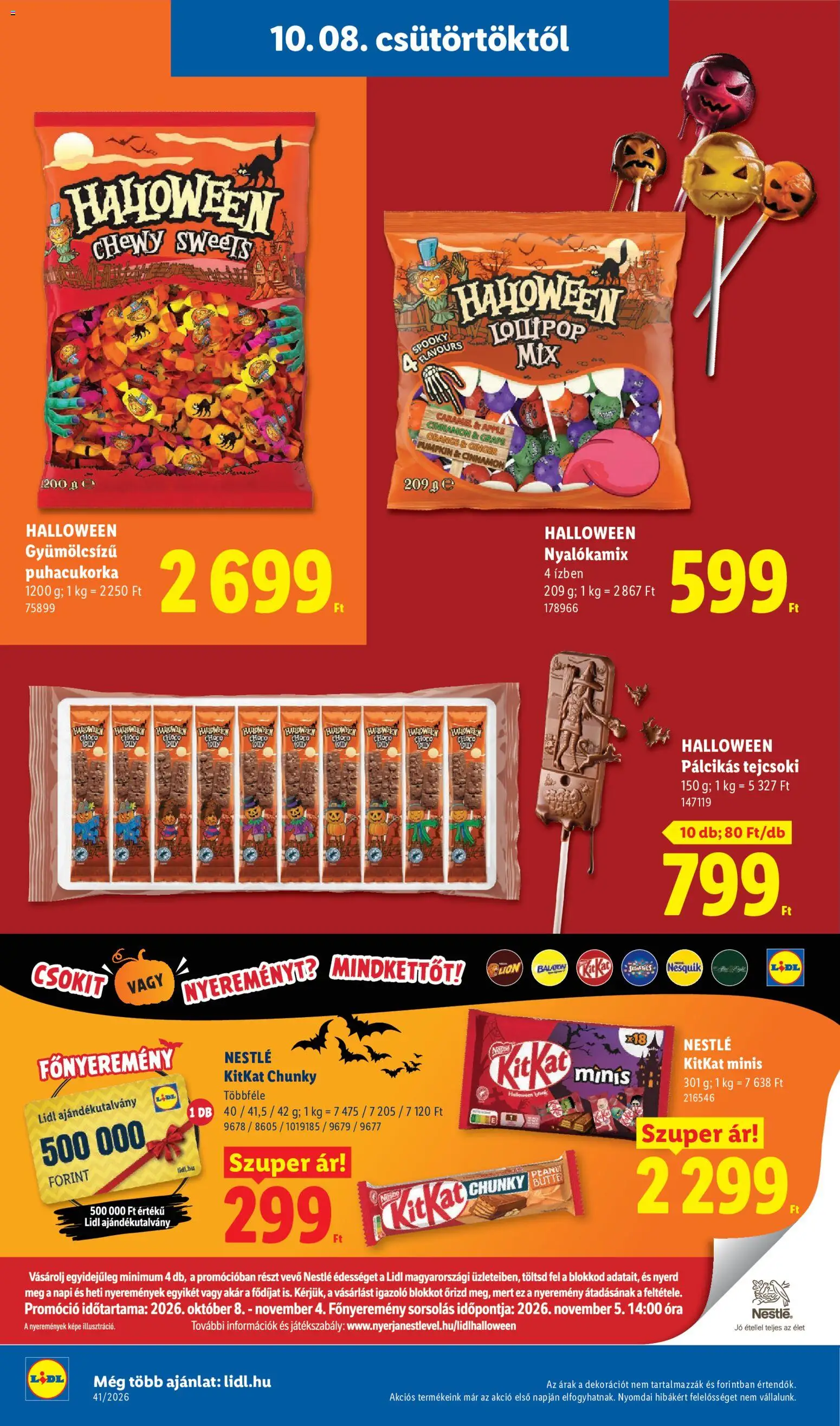 Lidl akciós ujság - amely érvényes a következő dátumtól: 2026.10.08. | Oldal: 26