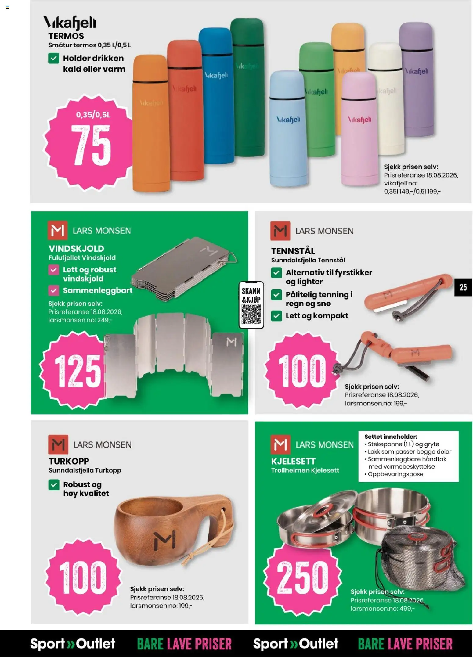 {H1} | Side: 25 | Produkter: Stekepanne, Termos, Lighter, Håndtak