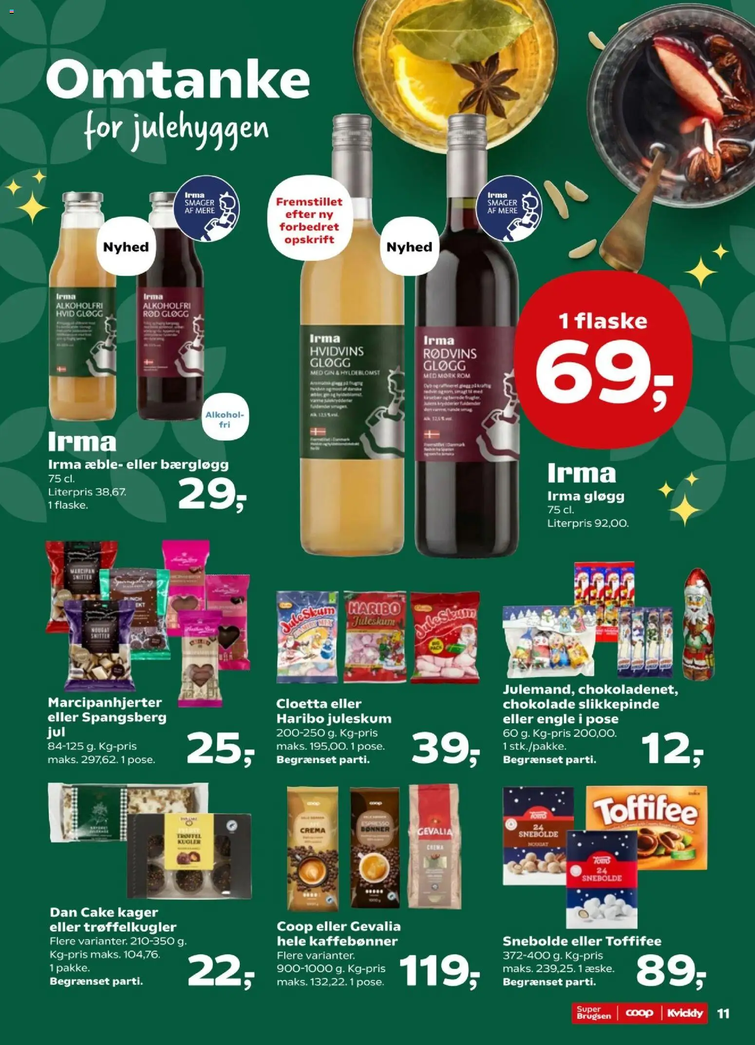 Super Brugsen tilbudsavis – gyldig fra 23/10/2026 | Side: 11 | Produkter: Chokolade, Gin, Bønner, Rom