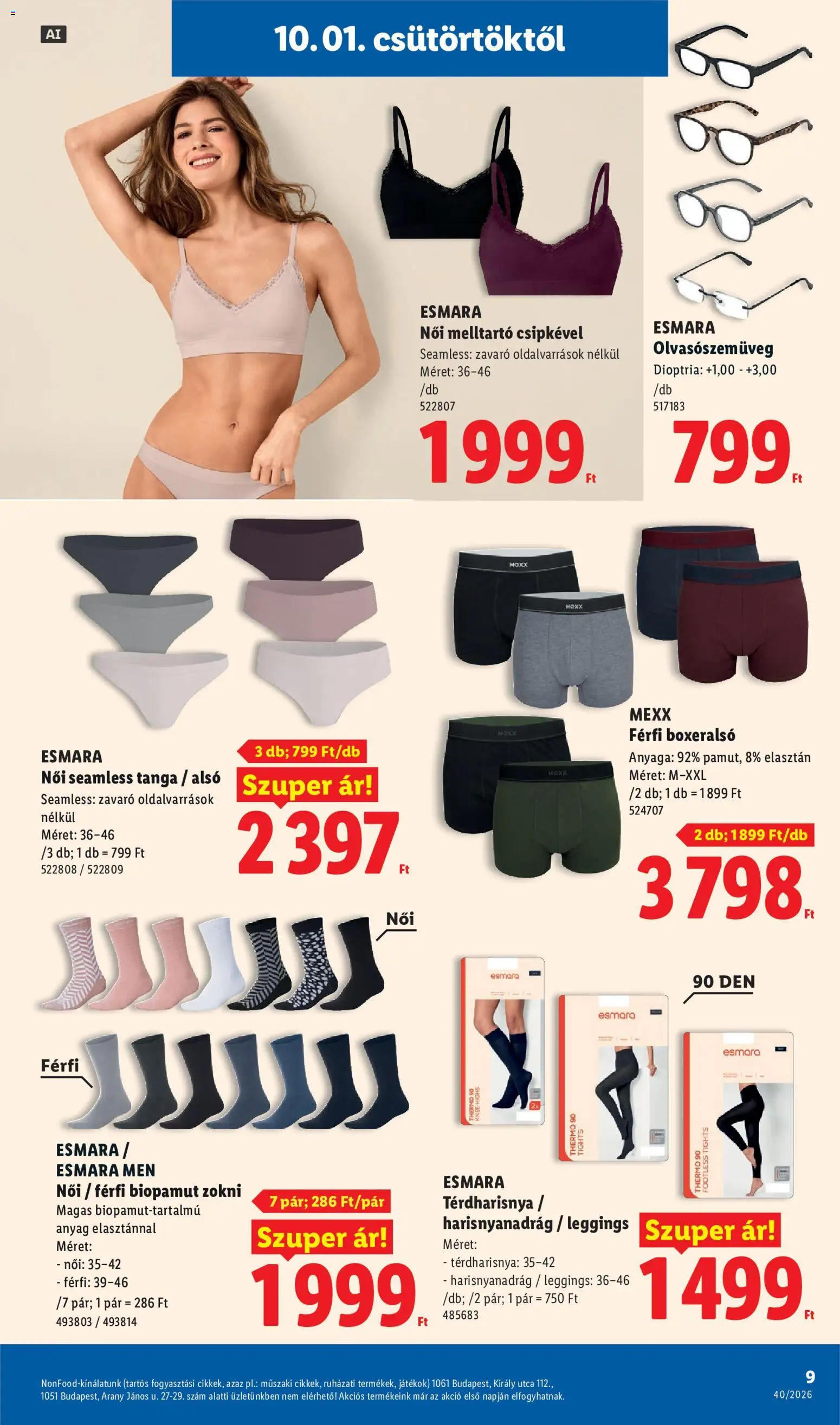 Lidl akciós ujság - amely érvényes a következő dátumtól: 2026.10.01. | Oldal: 9