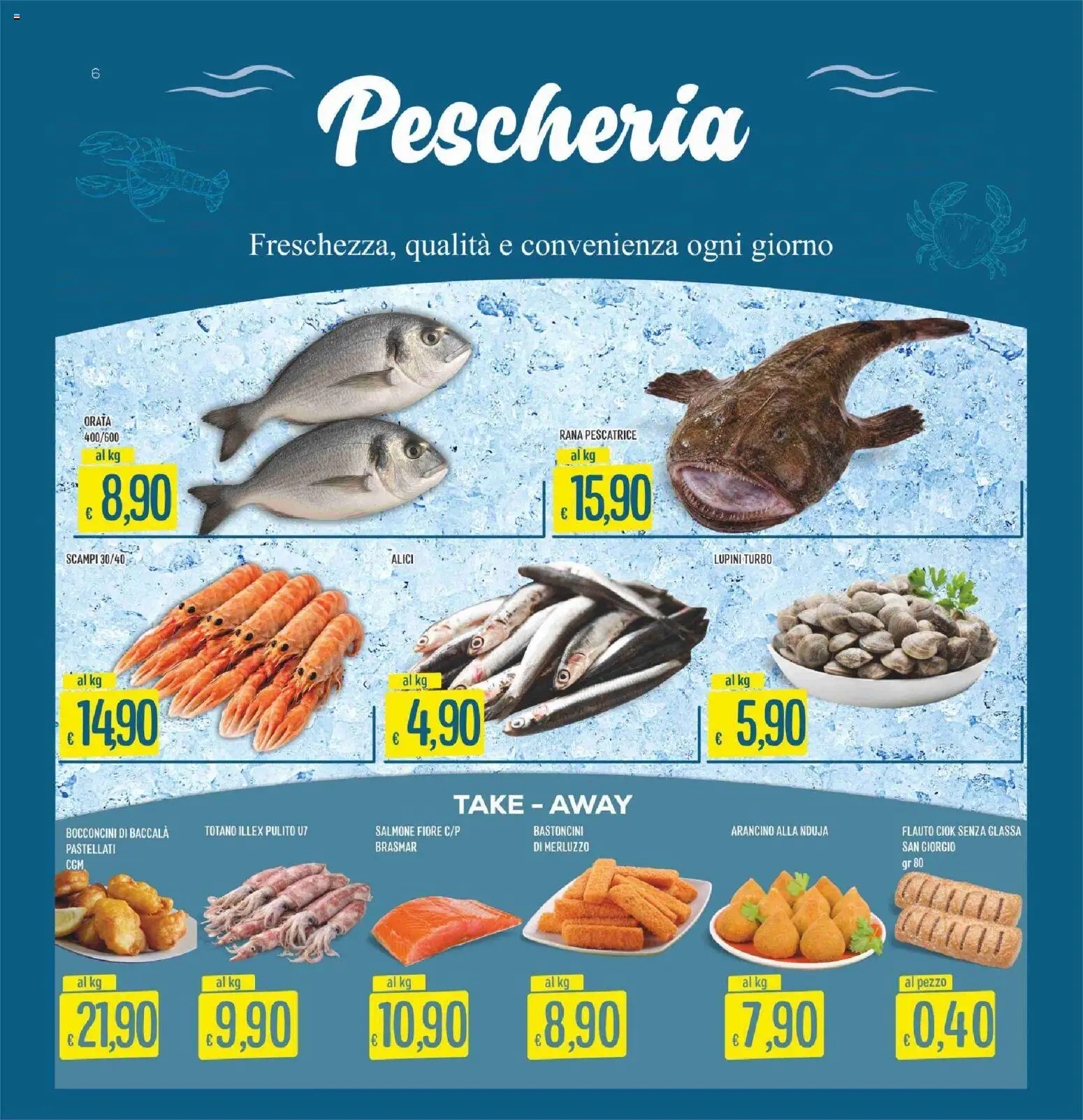 Volantino SISA del 14.05.2026 | Pagina: 6 | Prodotti: Salmone, Orata, Glassa, Alici