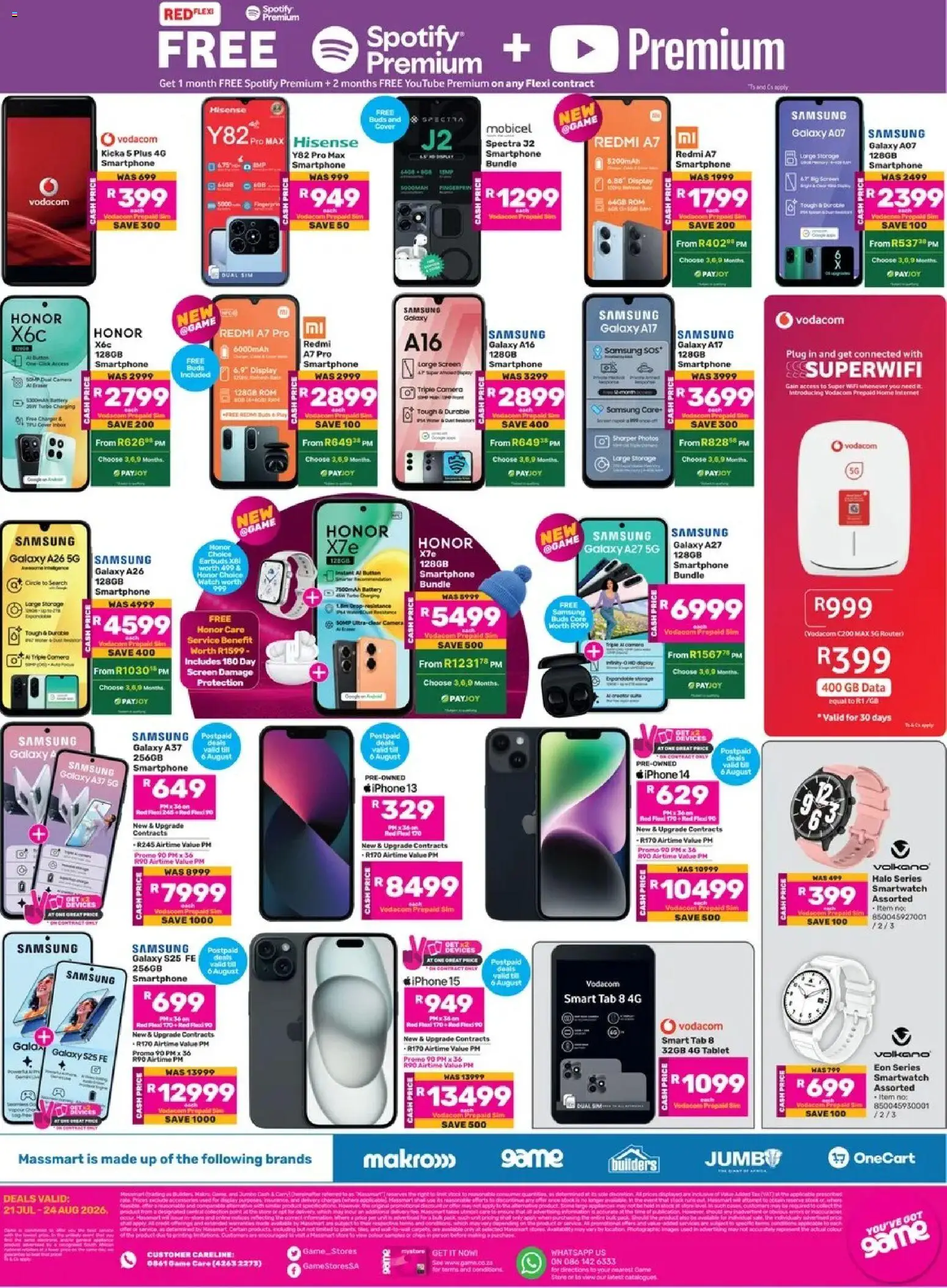 Game - Catalogue valid from 21/07/2026 | Page: 12 | Products: Smartwatch, Watch, Battery, Bed