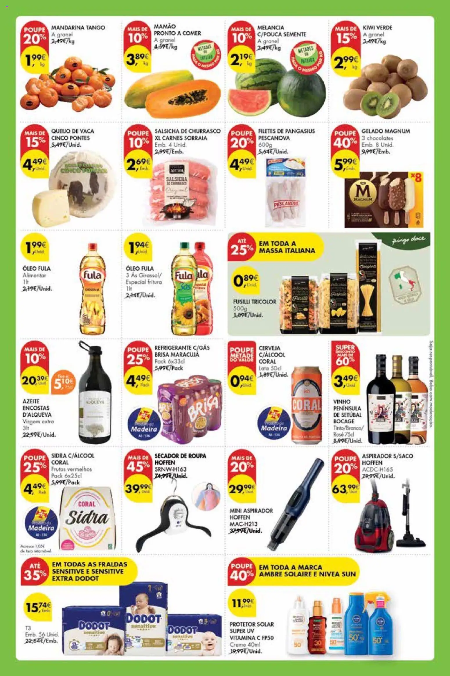 Pingo Doce Poupe este Fim de Semana Madeira │ válido de 17.04.2026 | Página: 2 | Produtos: Secador, Salsicha, Gelado, Queijo