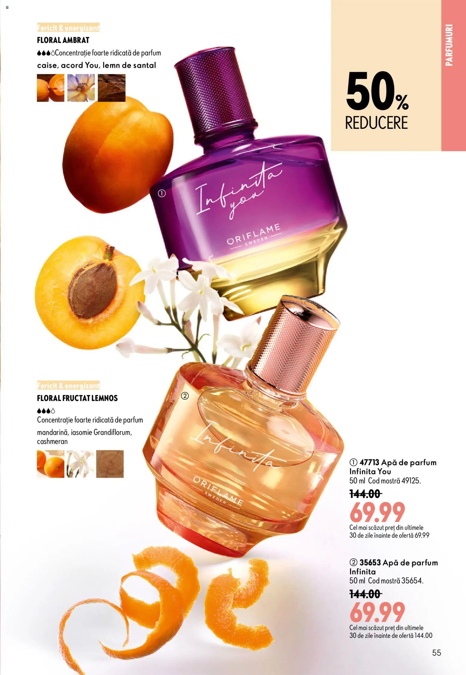 Noul catalog Oriflame – valabil de la 08.07.2026 | Pagină: 55 | Produse: Apă de parfum, Parfum, Apă