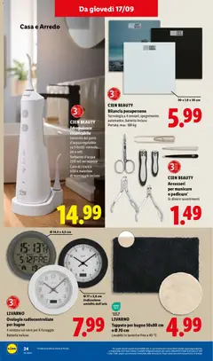 Anteprima del volantino LIVARNO Orologio radiocontrollato per bagno, 4 ventose sul retro per il fissaggio, Batteria inclusa valido a partire dal 17/09/2026 | Pagina: 30