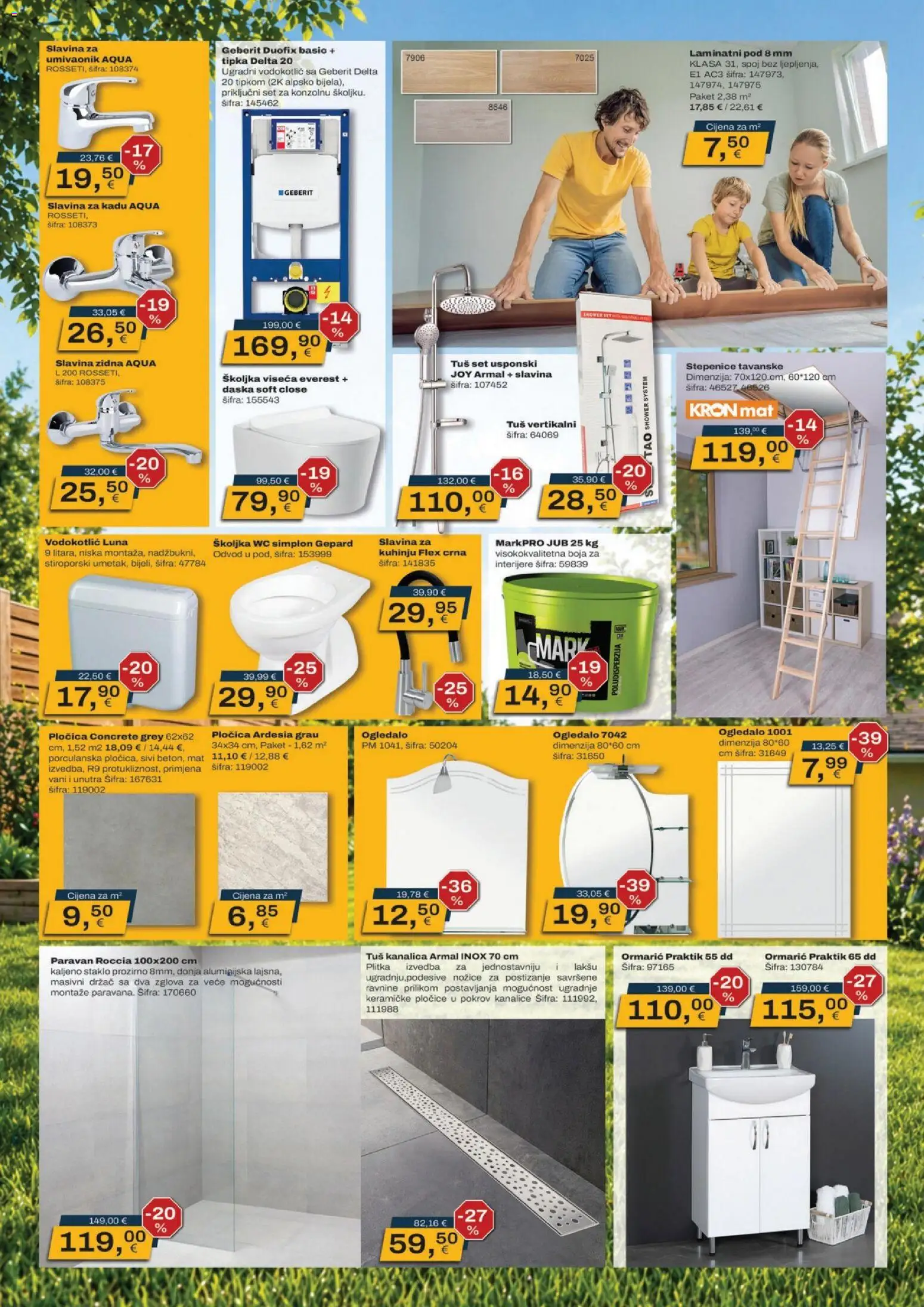 Vinkoprom katalog | vrijedi od 18.05.2026 | Stranica: 6 | Proizvodi: Umivaonik, Tuš, Tuš set, Vodokotlić