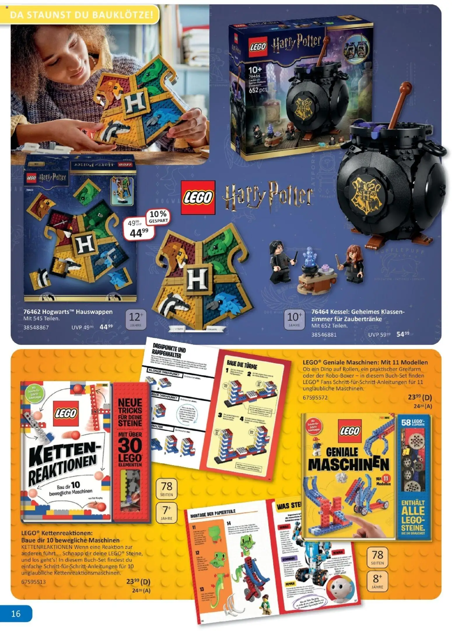 Vedes Spiele-, Buch- und Kreativprospekt – gültig ab 24.08.2026 | Seite: 16 | Produkte: LEGO Harry Potter