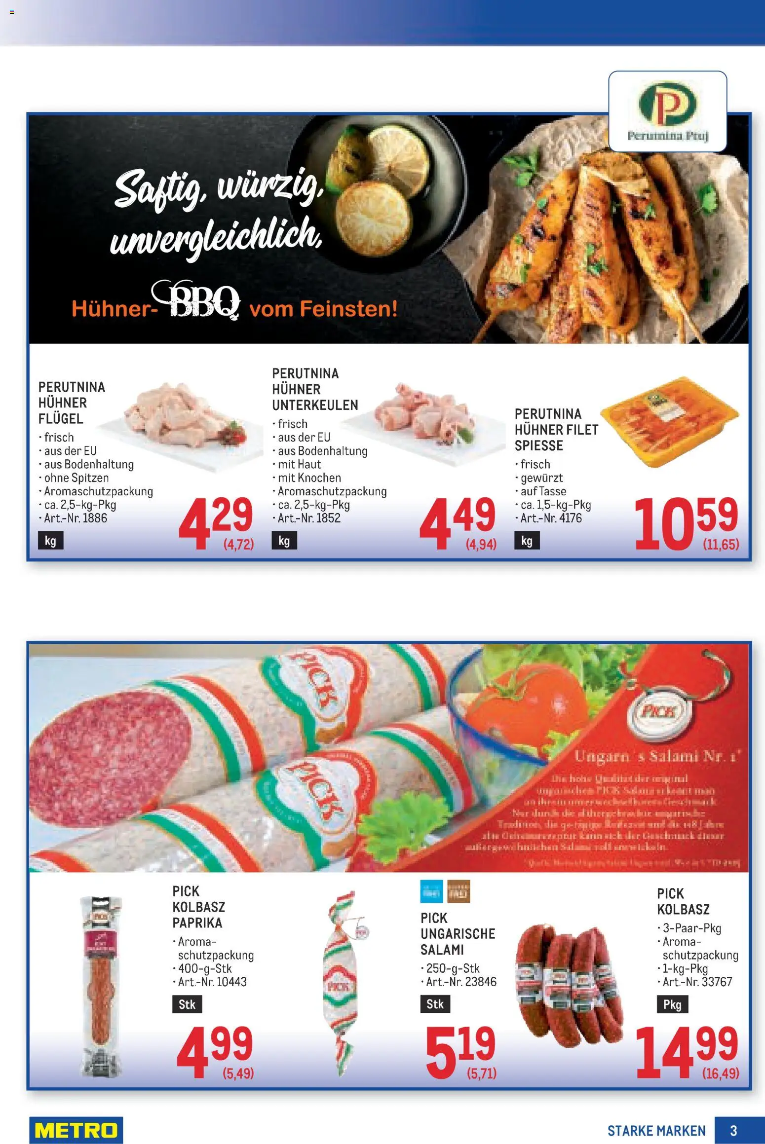 Metro angebote Starke Marken gültig ab 20.08.2026 | Seite: 3 | Produkte: Salami
