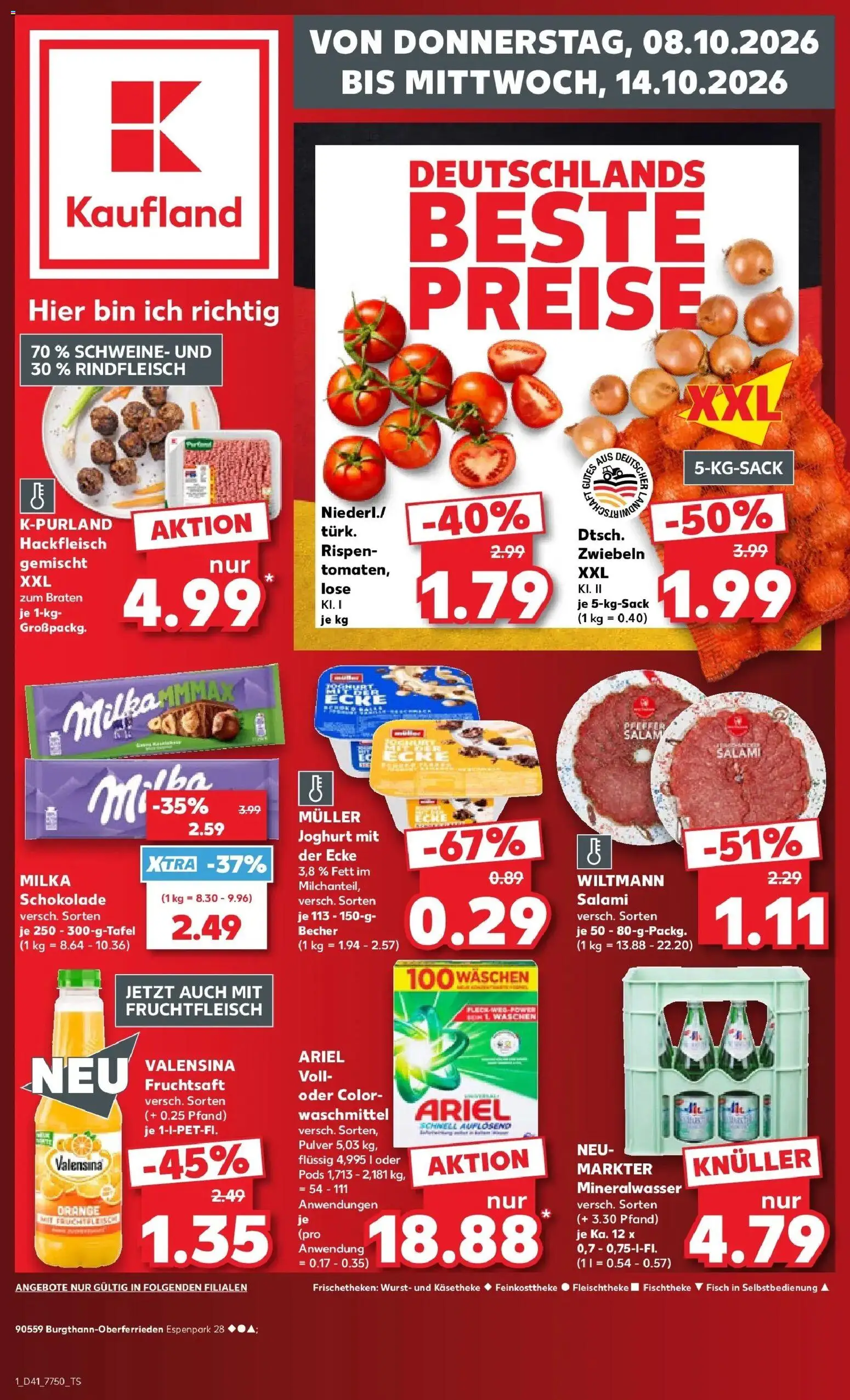 Prospekt Kaufland ab 05.10.2026 » Angebote Online zum Blättern | Seite: 11 | Produkte: Mineralwasser, Fisch, Zwiebeln, Wurst