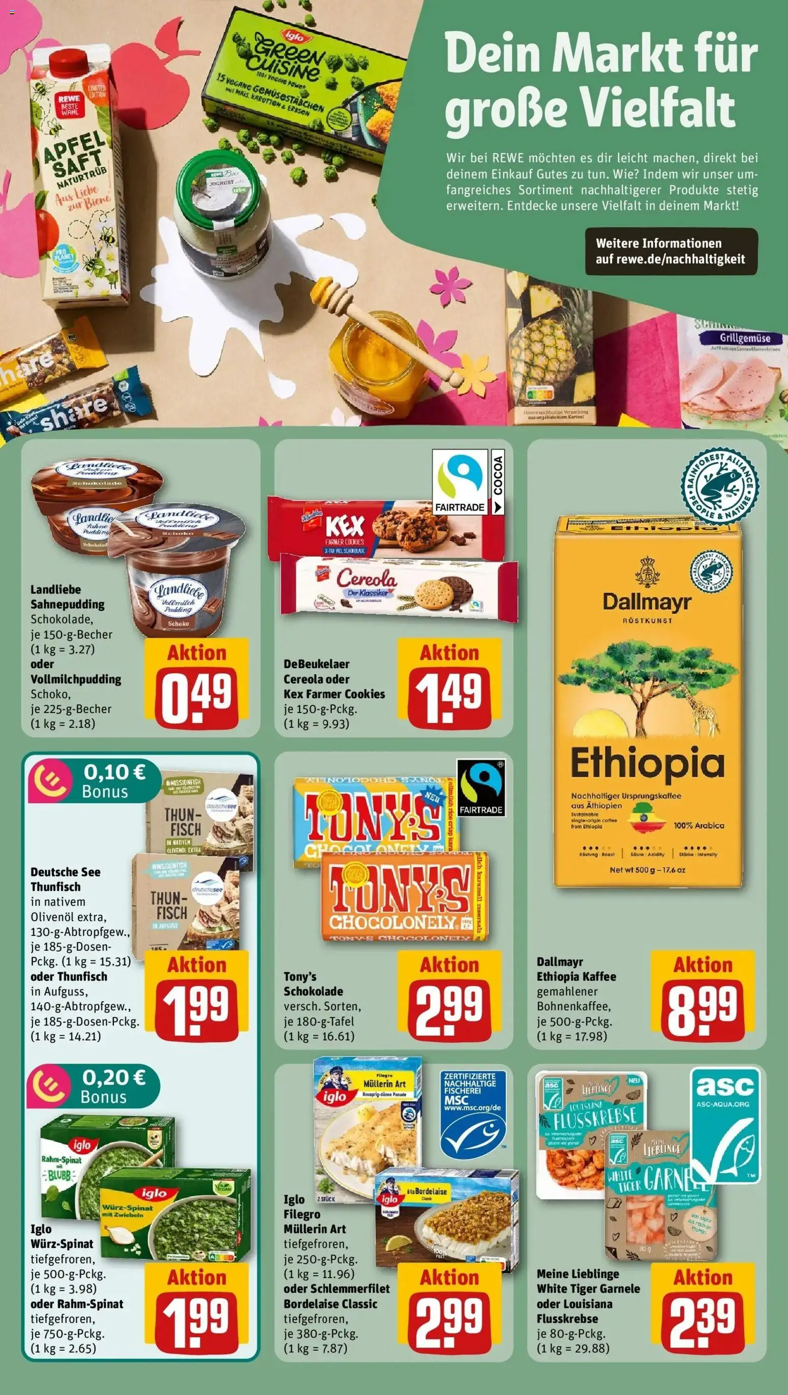 Rewe Prospekt Templin – gültig ab 27.07.2026 | Seite: 22 | Produkte: Milch, Fisch, Zwiebeln, Saft
