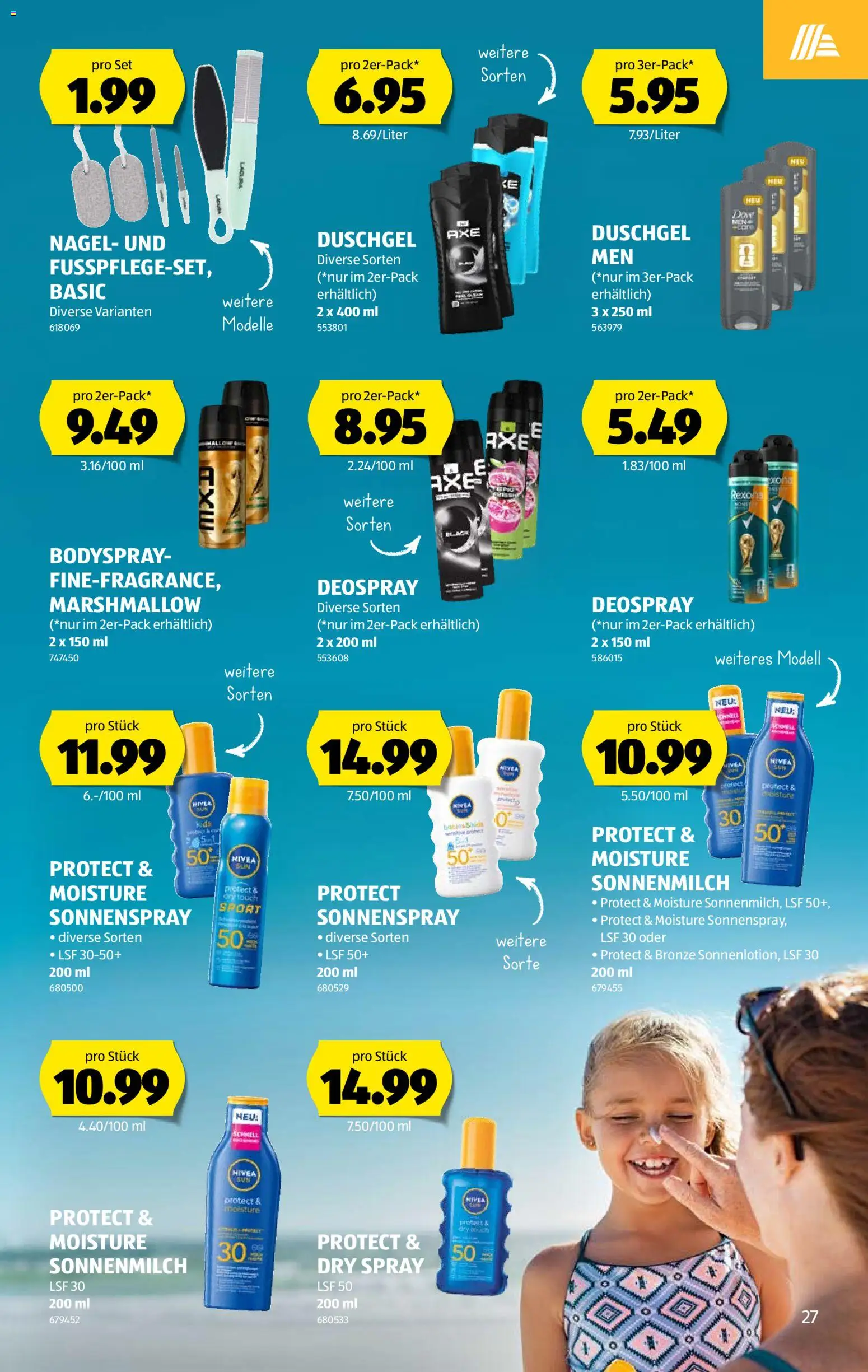 Aldi aktionen – gültig ab 21.05.2026 | Seite: 27 | Produkte: Duschgel, Deospray