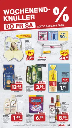 Famila Nordwest Prospekt ab 01.06.2026 gültig | Seite: 35 | Produkte: Toast, Smirnoff, Jever, Vodka