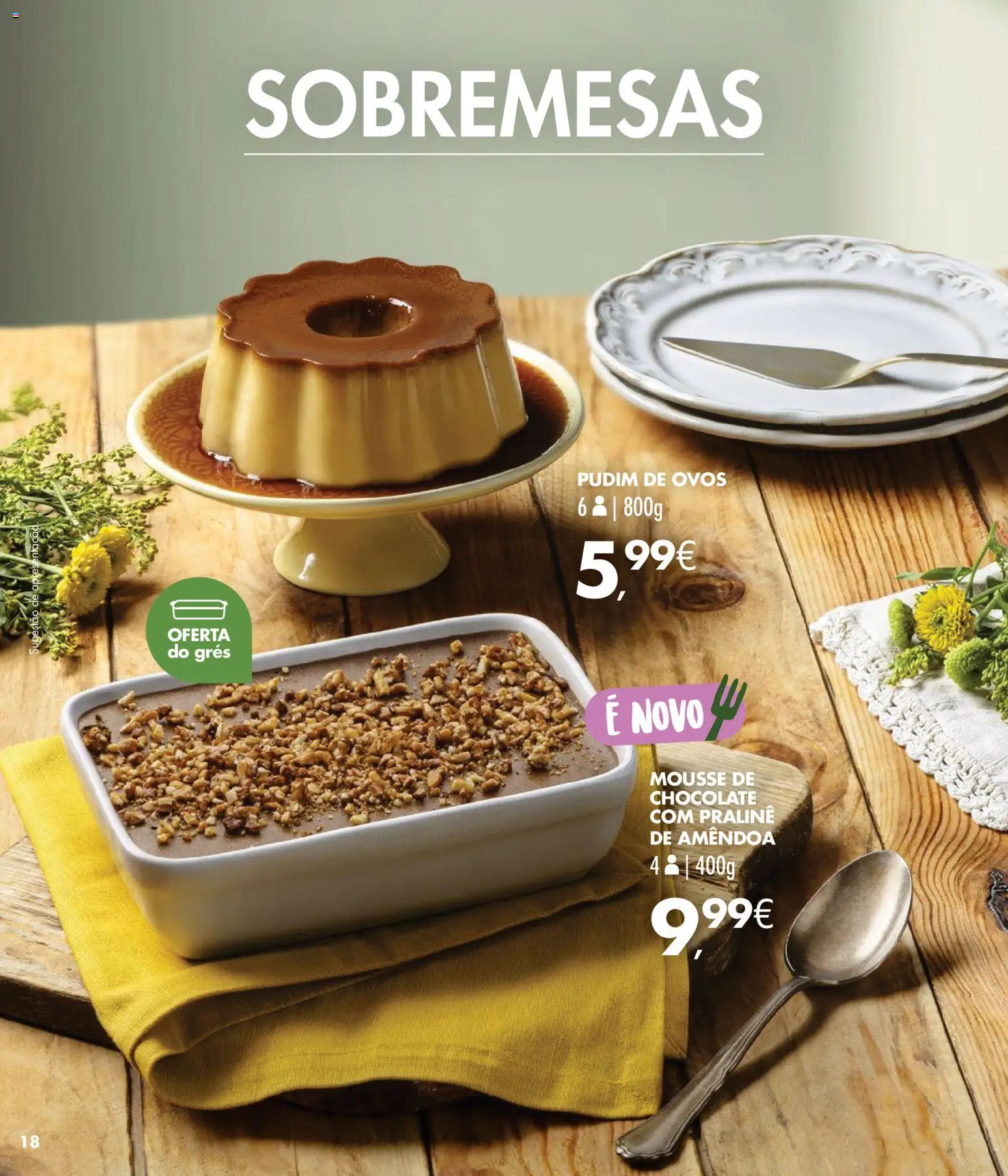 Pingo Doce Encomendas de Páscoa │ válido de 03.03.2026 | Página: 18 | Produtos: Mousse de chocolate, Pudim, Ovos, Chocolate
