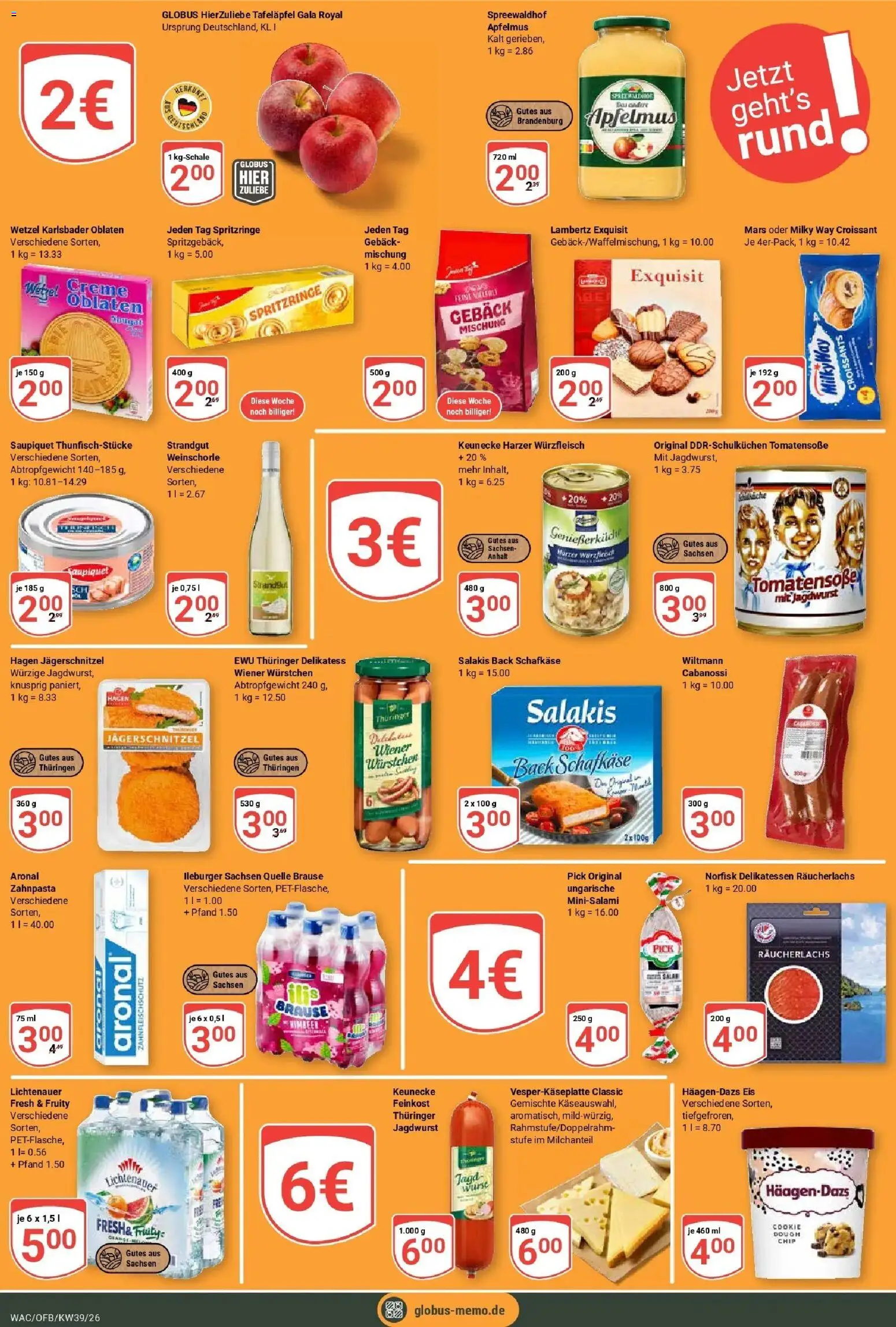 Globus Prospekt Markkleeberg (ab 21.09.2026) » Angebote online | Seite: 26 | Produkte: Wiener wurstchen, Creme, Zahnpasta, Wurst