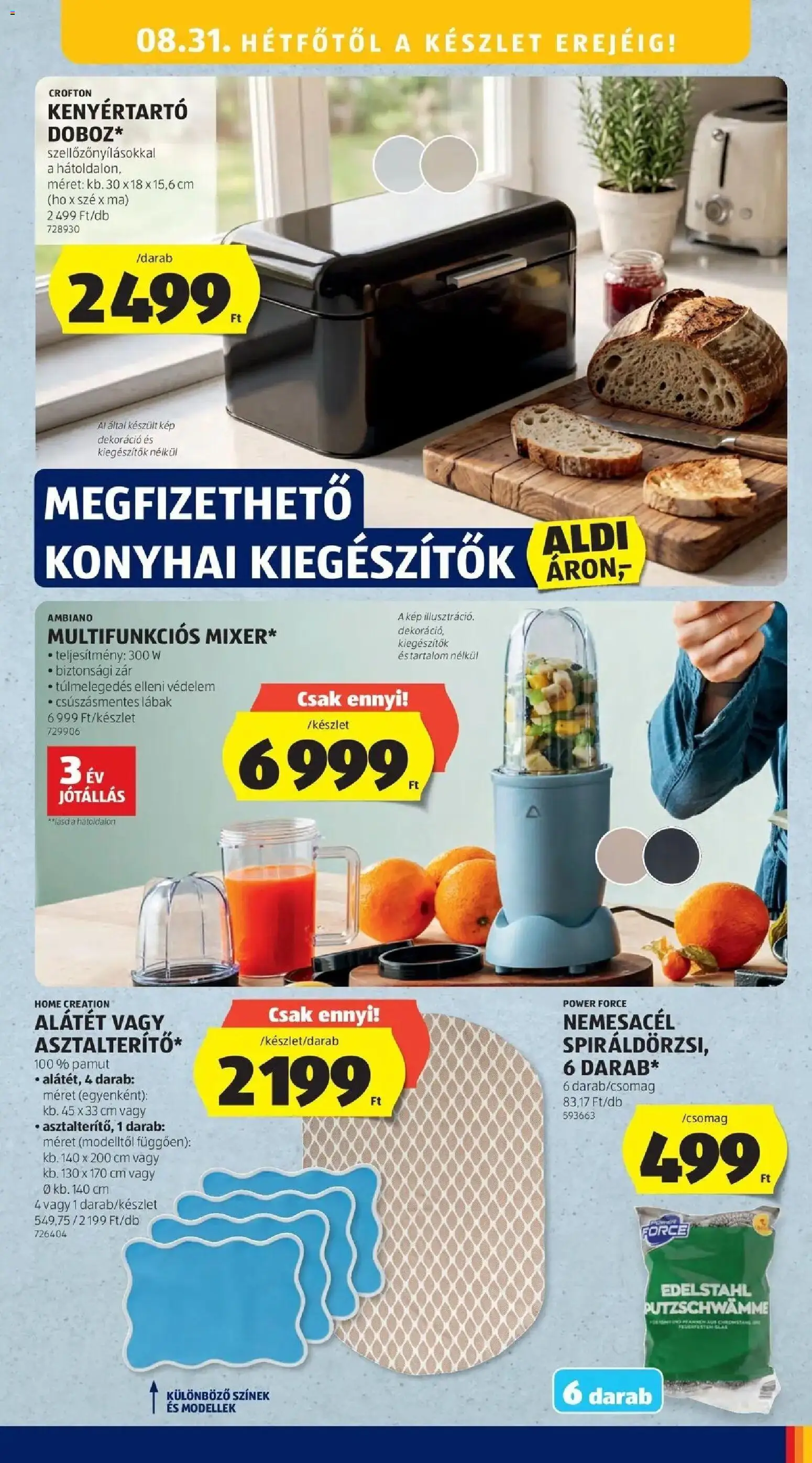 Aldi aktuális akciós újság - 2026.08.22. -tól/töl > akció, lapozható szórólap 🛍️ | Oldal: 33