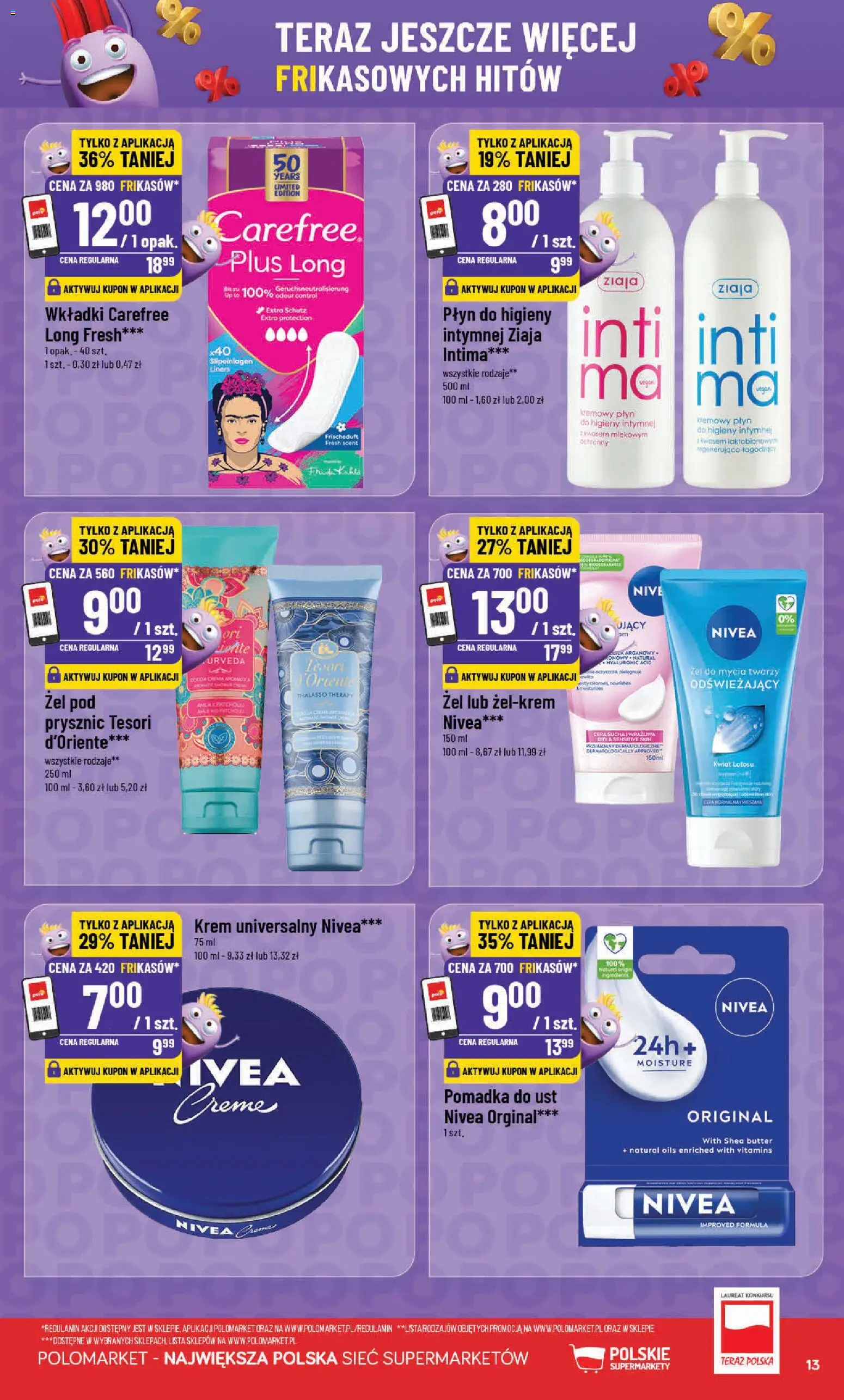 POLOmarket gazetka - Frikasowe Hity od 14.10.2026 | Strona: 13 | Produkty: Żel do mycia twarzy, Pomadka, Krem, Pomadka do ust