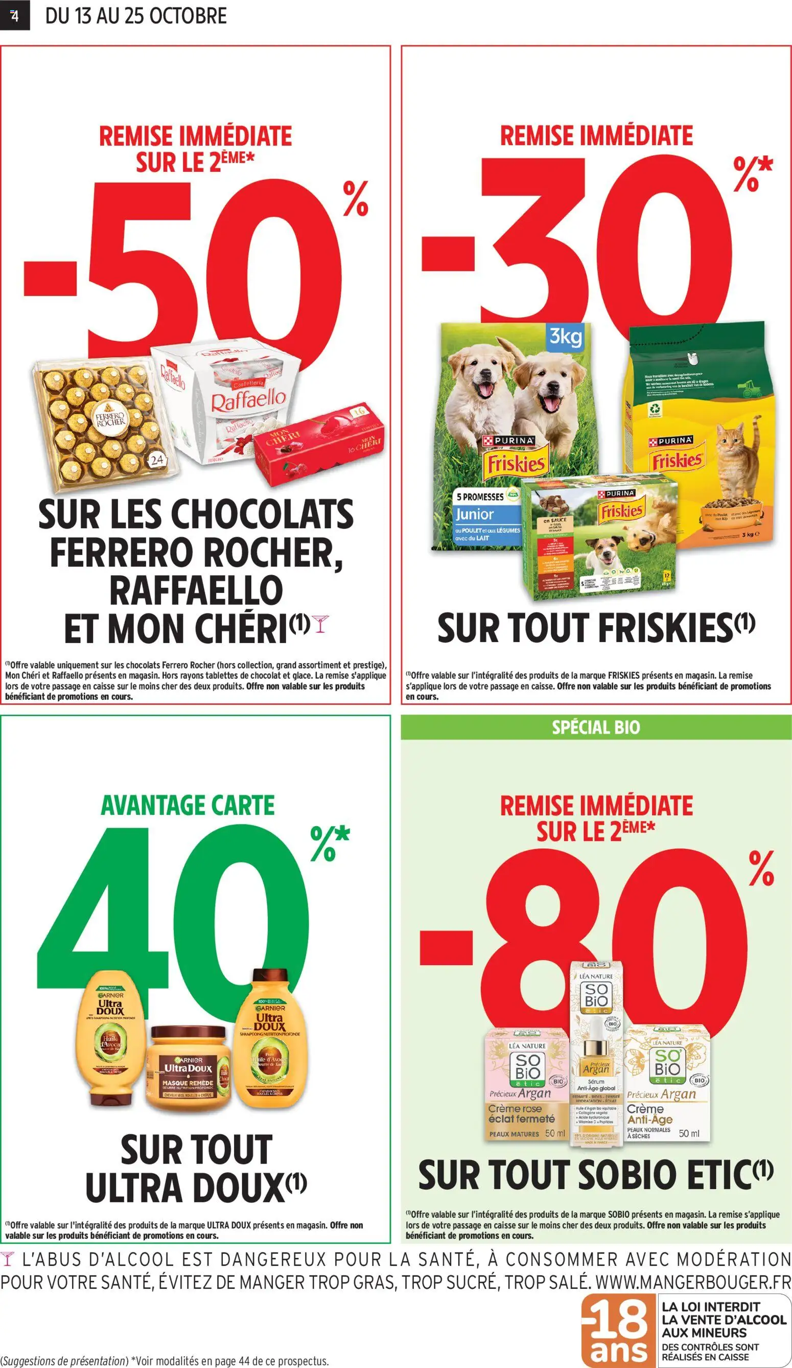 {H1} | Page: 4 | Produits: Crêpes, Tablettes de chocolat, Lait, Chocolat