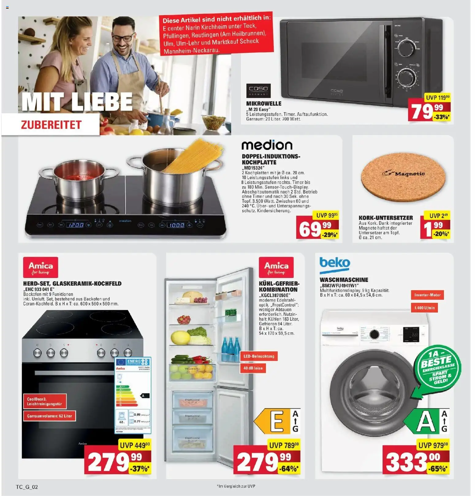 Marktkauf Prospekt Weil Am Rhein	 – gültig ab 27.04.2026 | Seite: 34 | Produkte: Mikrowelle, Waschmaschine, Backofen, Kochplatte