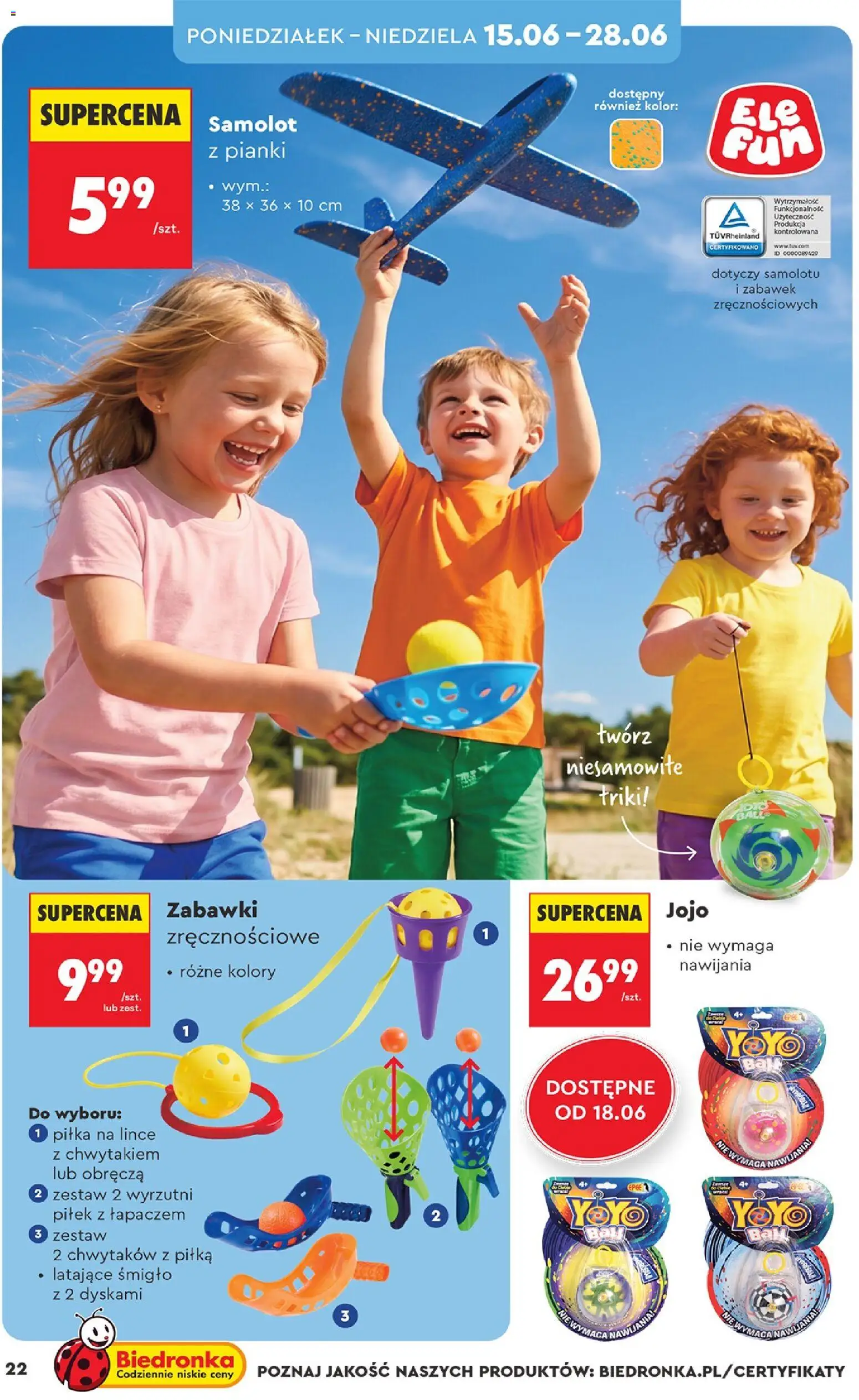 Biedronka Polsko leták - Hity i inspiracje od 13.06.2026 | Strana: 24 | Produkty: Jojo