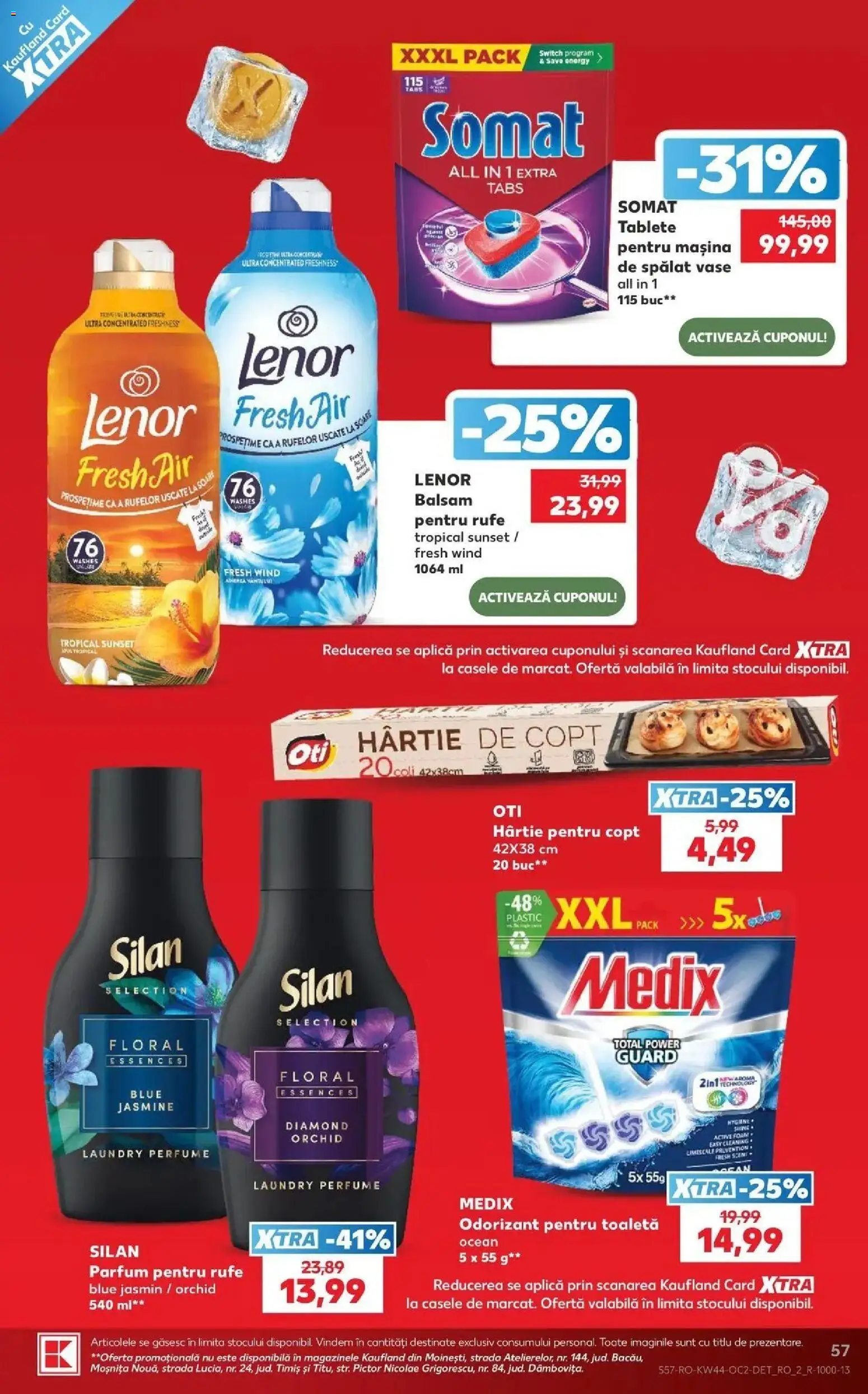 Kaufland Vaslui 28.10.2026 - Revista si Oferta | Pagină: 57 | Produse: Silan, Toaletă, Balsam, Power
