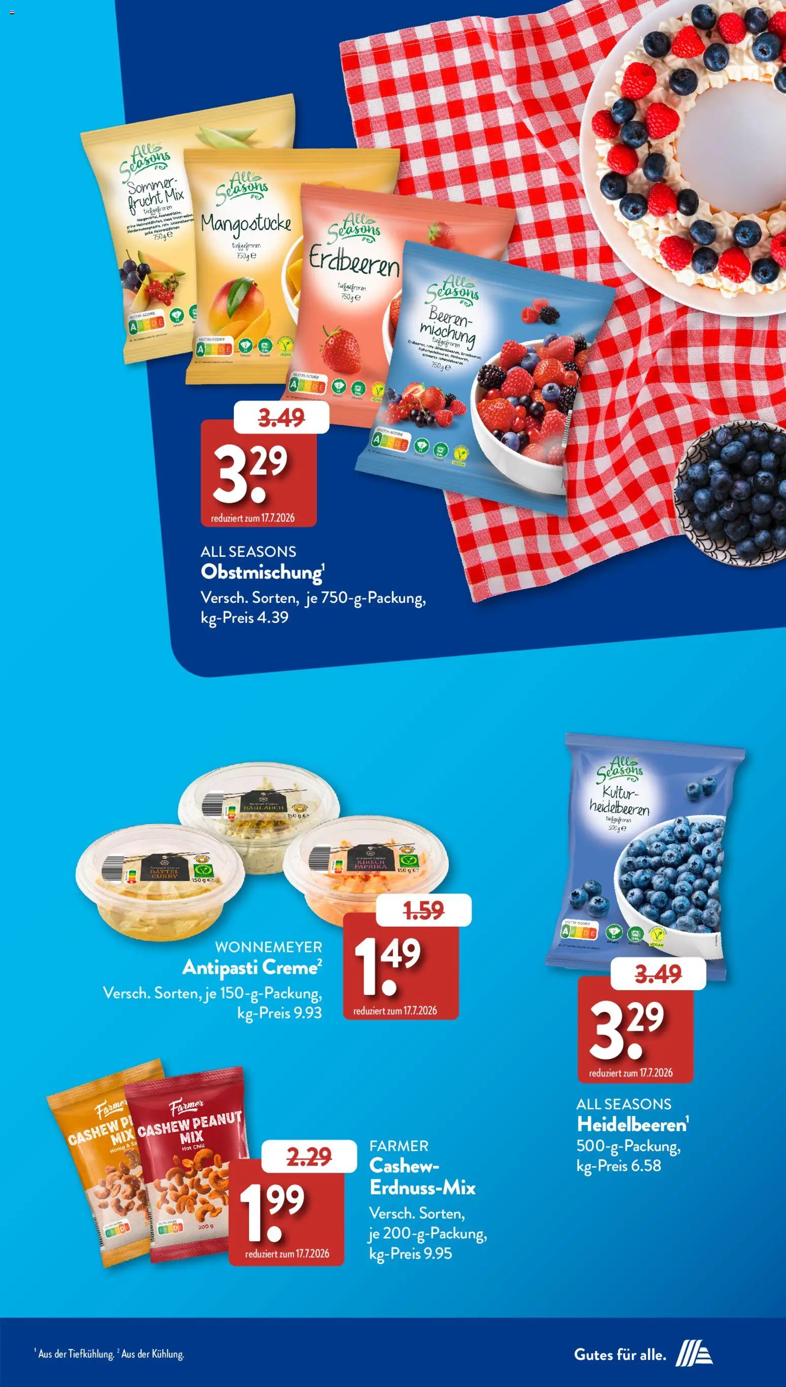 Aldi Süd Sonderprospekt – gültig ab 05.08.2026 | Seite: 5 | Produkte: Heidelbeeren, Paprika, Dattel, Erdbeeren