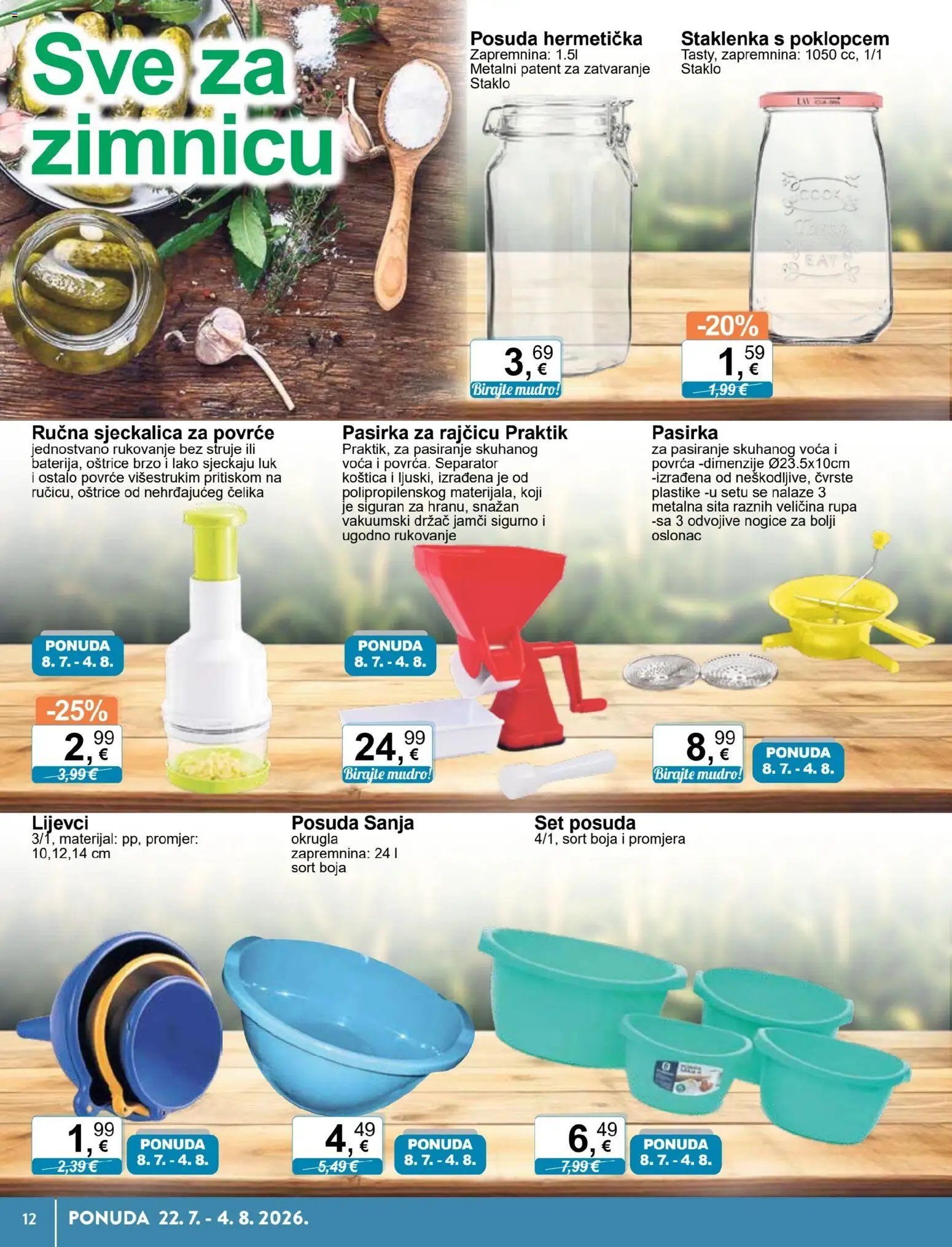 KTC katalog | vrijedi od 22.07.2026 | Stranica: 12 | Proizvodi: Luk, Povrće, Pasirka, Sjeckalica