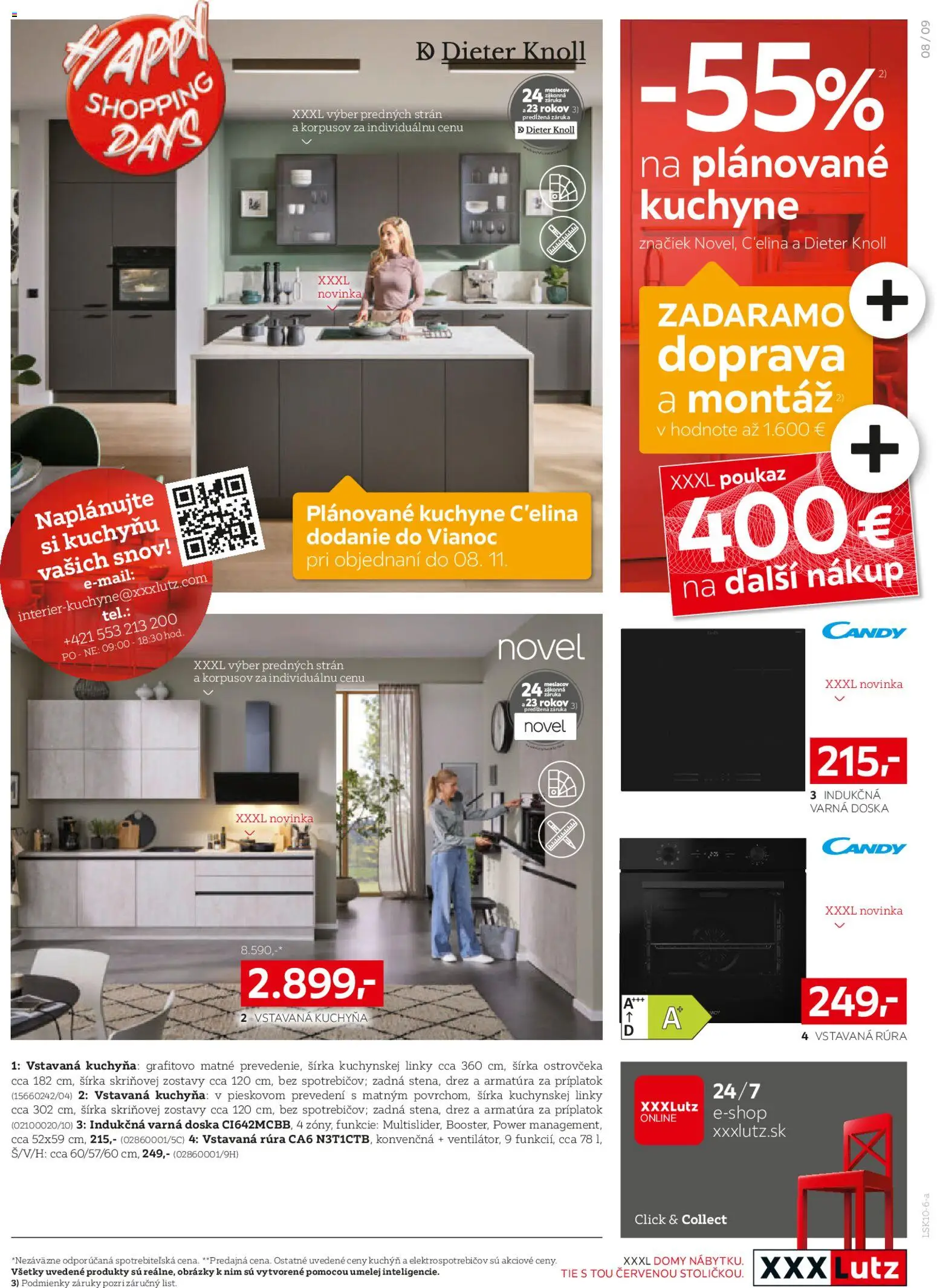 Nové XXXLutz akcie – leták je platný od 12.10.2026 | Strana: 10 | Produkty: Drez, Kuchyňa, Indukčná varná doska, Vstavaná rúra