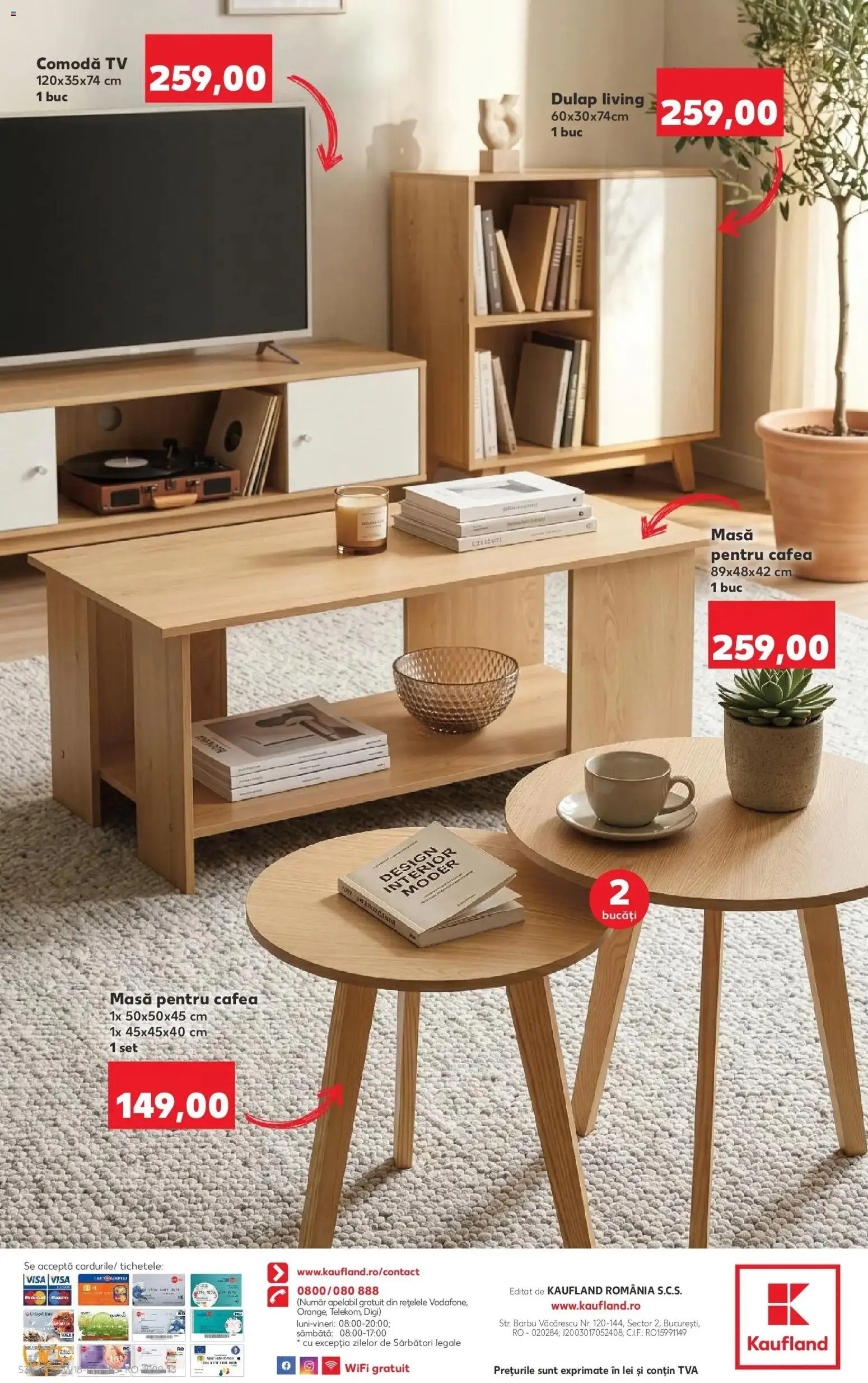 Noul catalog Kaufland – valabil de la 29.04.2026 | Pagină: 30 | Produse: Masă, Comodă, Cafea
