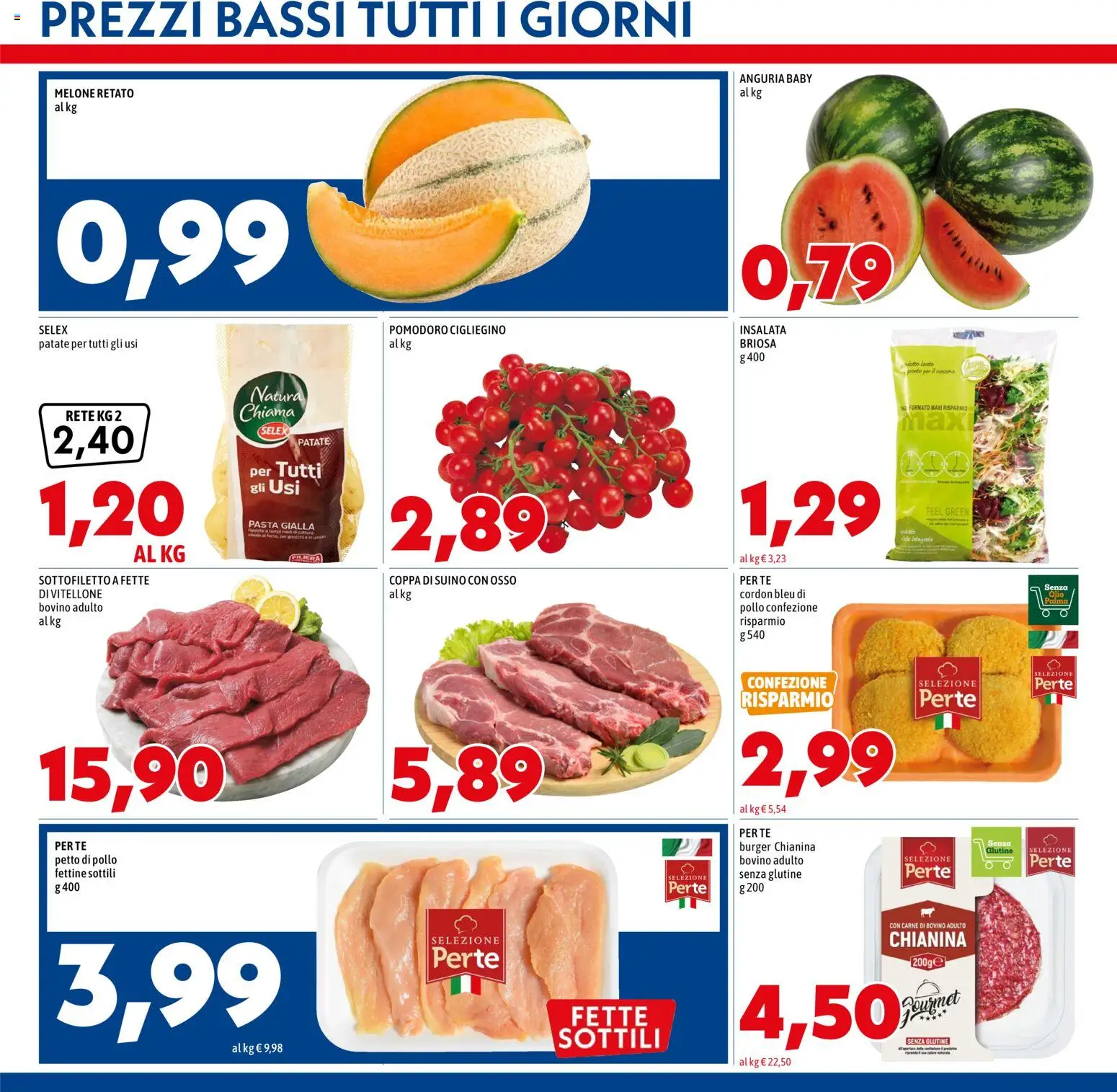 Volantino Mega del 20/08/2026 | Pagina: 3 | Prodotti: Pollo, Olio, Melone, Carne
