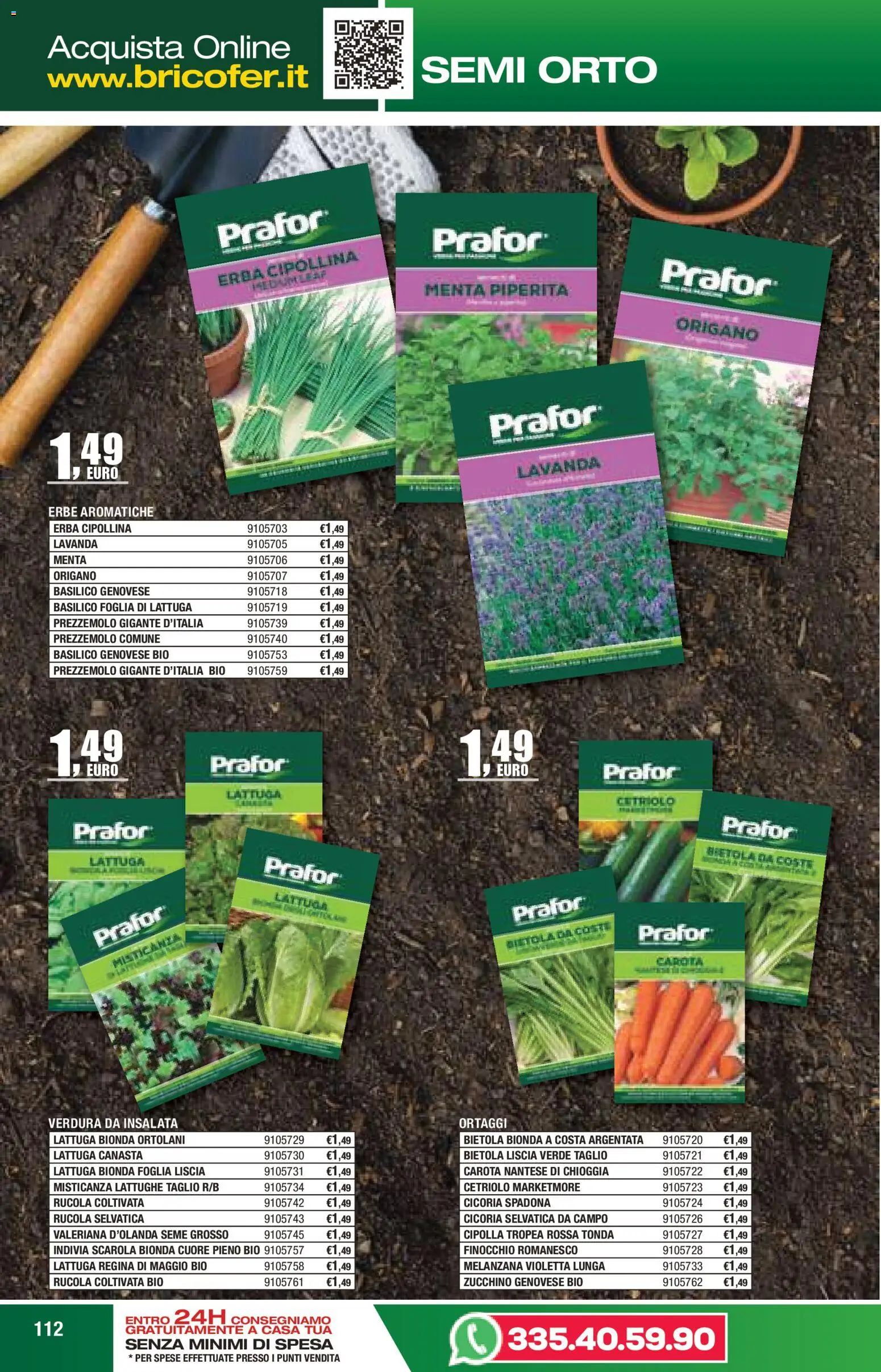 Volantino Self del 14/04/2026 | Pagina: 112 | Prodotti: Valeriana, Erbe, Rucola, Indivia