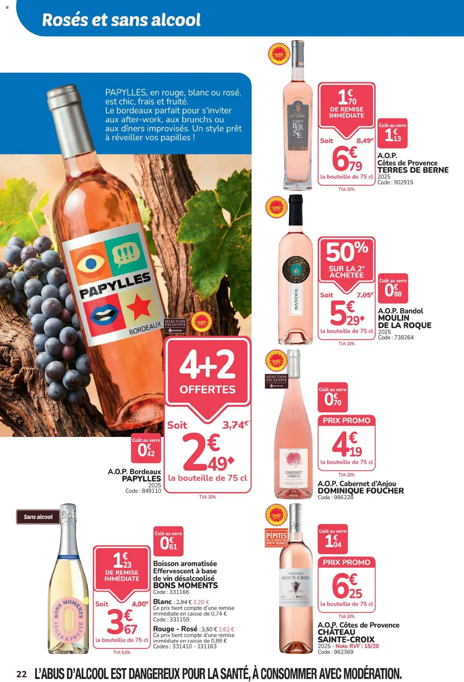 {H1} | Page: 22 | Produits: Alcool, Boisson, Base, Bouteille