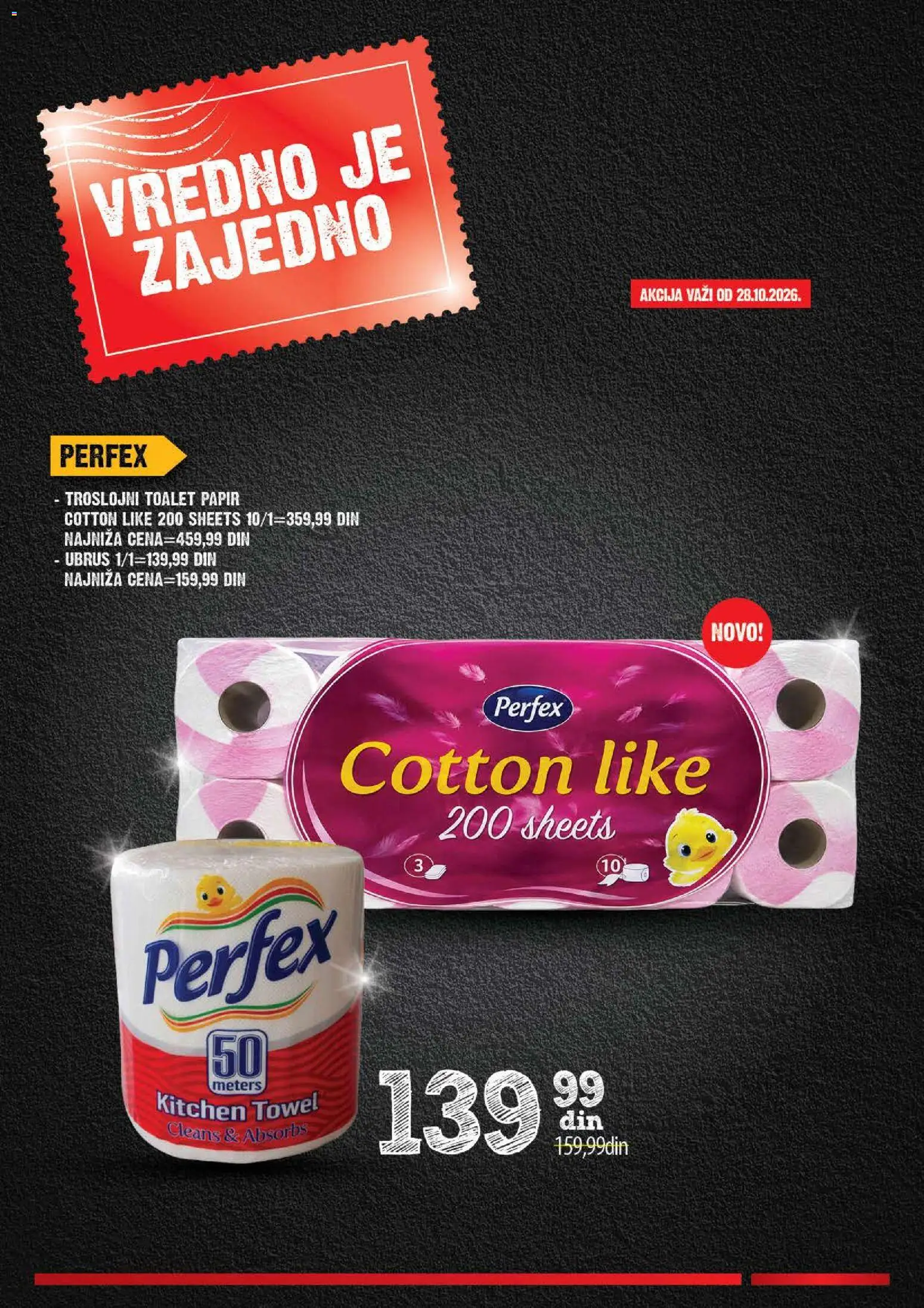 Idea katalog - važi od 26.10.2026 | Strana: 36 | Proizvode: Toalet papir, Ubrus, Troslojni toalet papir