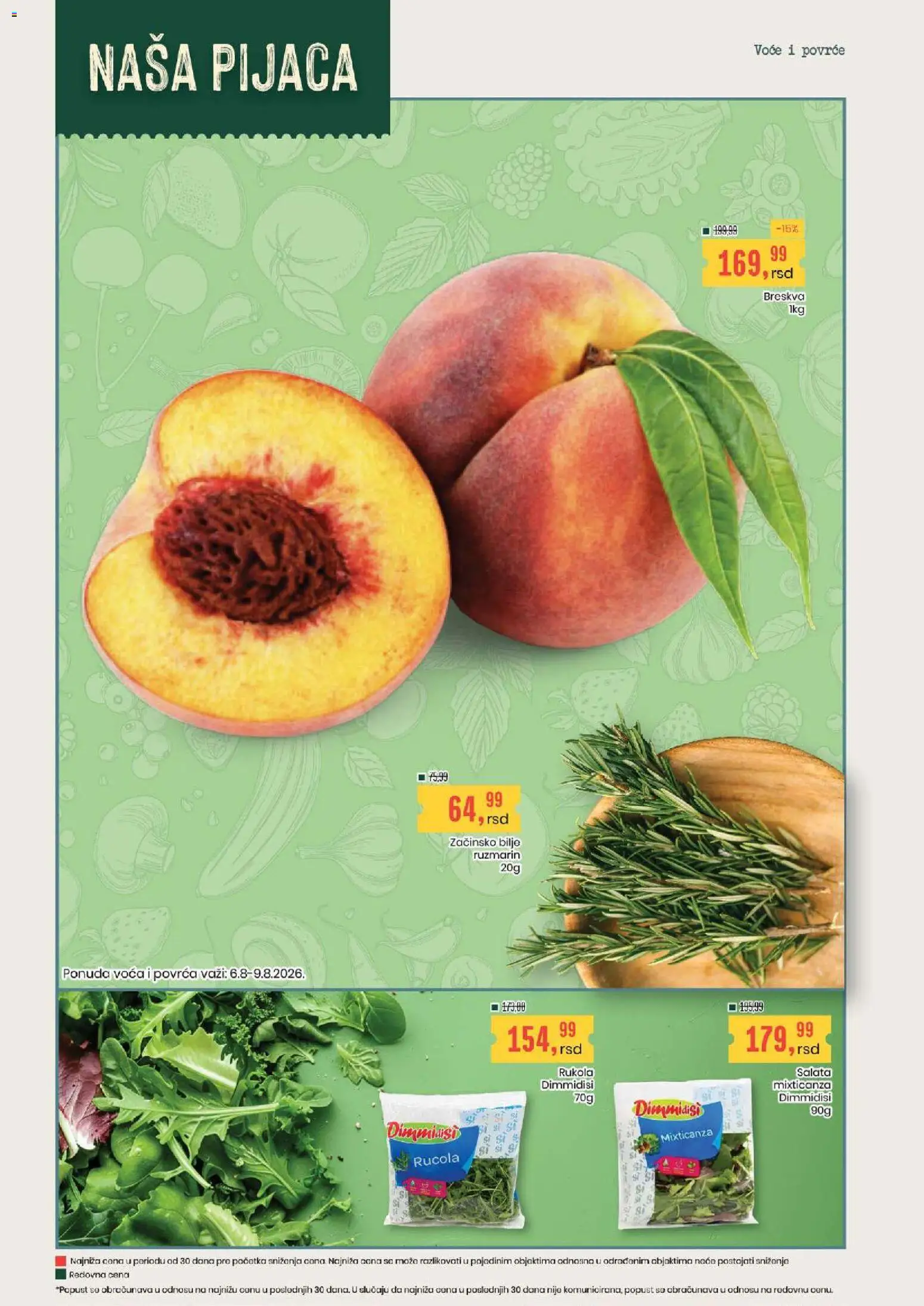 Aroma Market katalog - važi od 06.08.2026 | Strana: 2 | Proizvode: Salata, So, Breskva