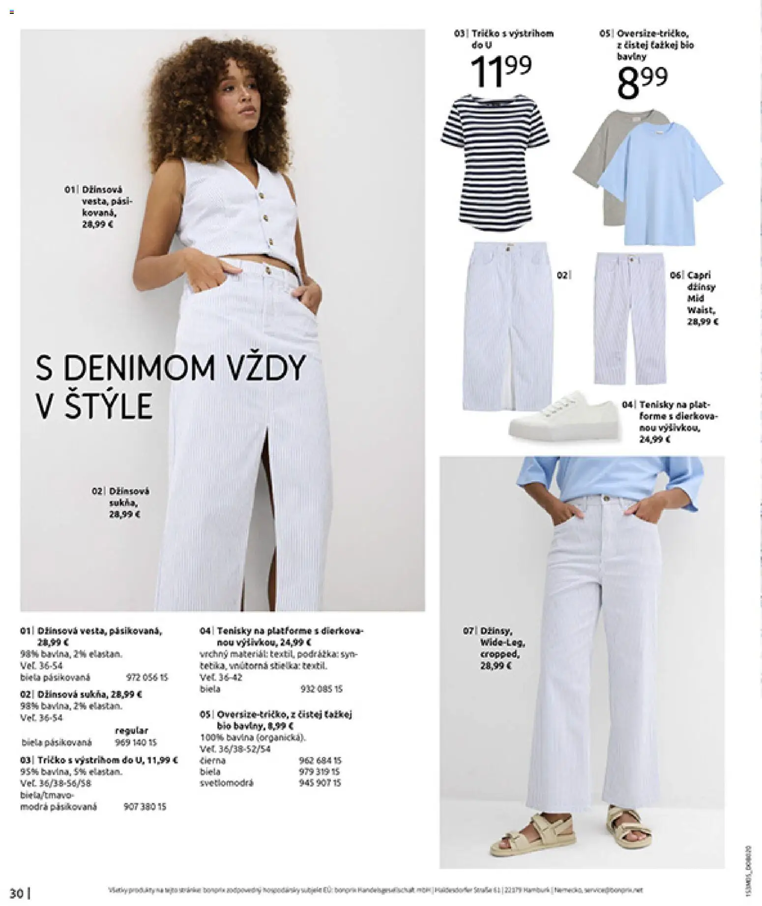 Nové Bonprix akcie – leták je platný od 05.05.2026 | Strana: 32 | Produkty: Tričko, Tenisky
