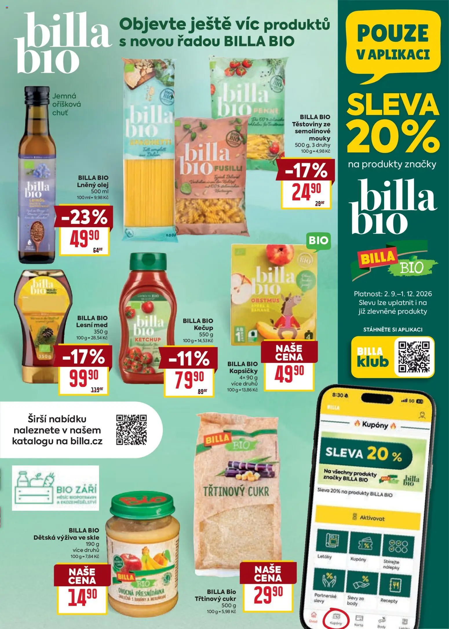 Billa Velký leták od 02.09.2026 | Strana: 19 | Produkty: Olej, Těstoviny, Nálepky, Dětská výživa