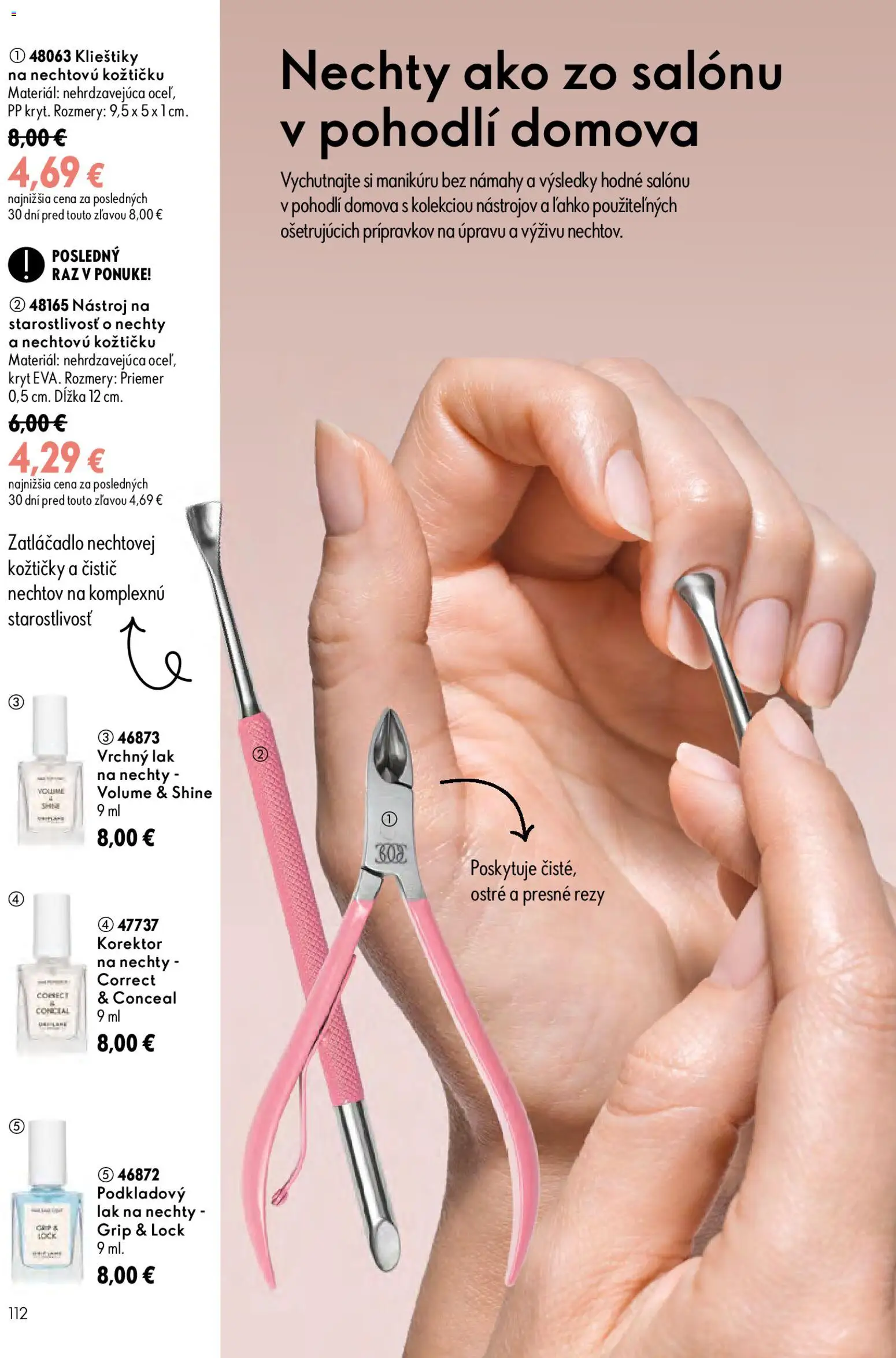 Nové Oriflame akcie – leták je platný od 09.09.2026 | Strana: 112 | Produkty: Korektor, Lak na nechty