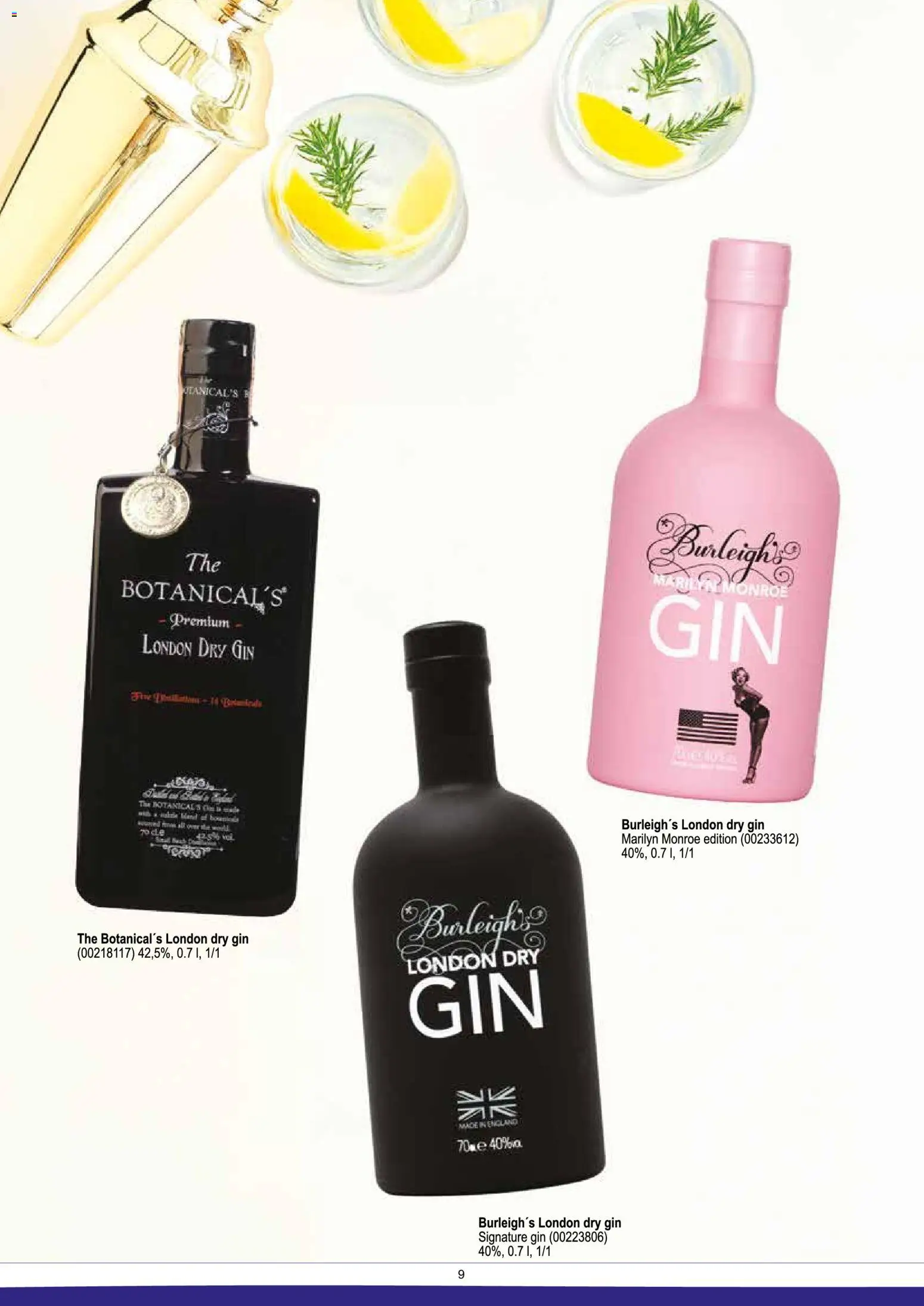 Nové KON - RAD akcie – leták je platný od 13.06.2026 | Strana: 9 | Produkty: Gin