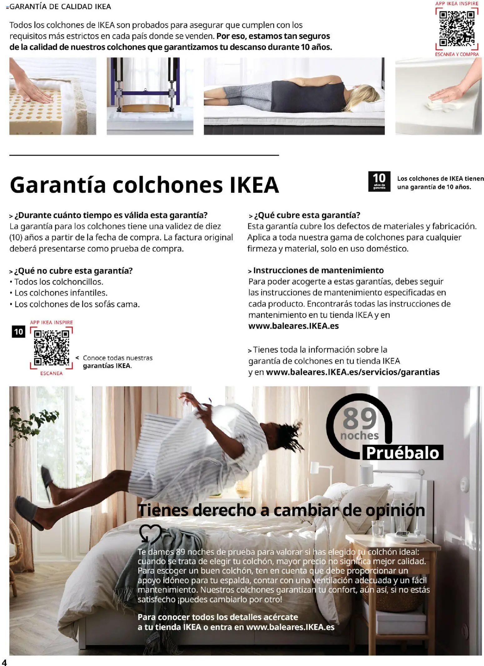 Catálogo IKEA Confort │ válido desde el 01.02.2026 | Página: 4 | Productos: Té, Colchon