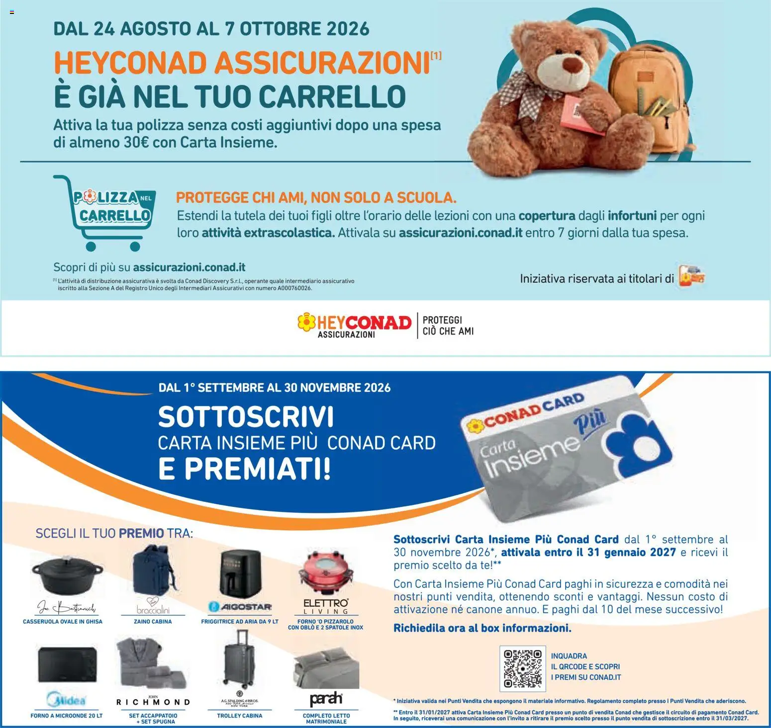 Volantino Conad del 26/08/2026 | Pagina: 38 | Prodotti: Spugna, Microonde, Carrello, Forno