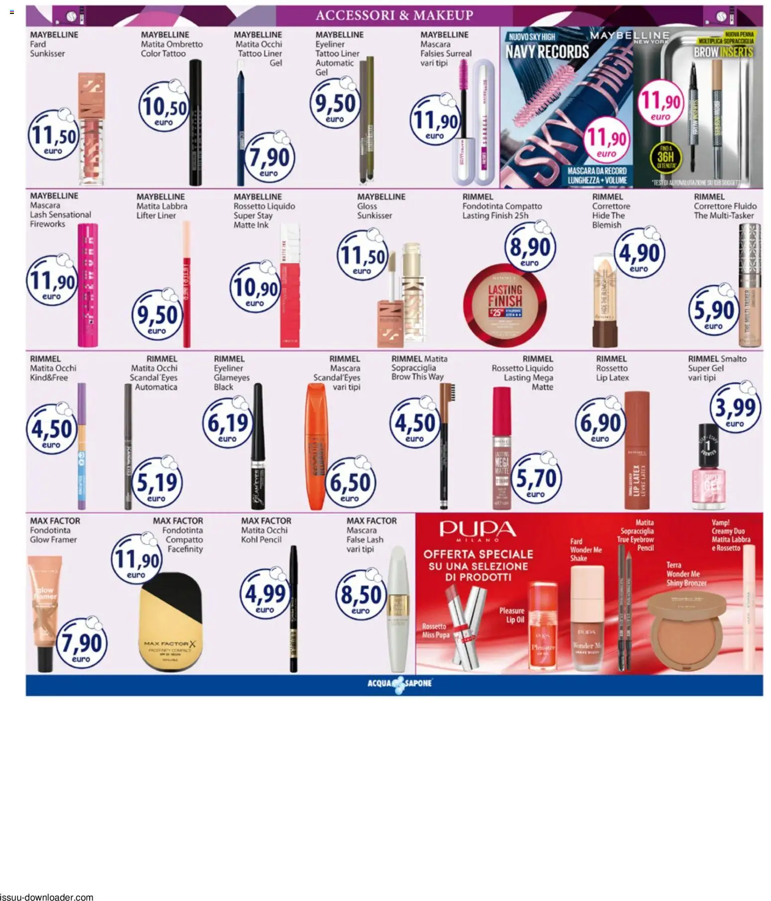Volantino Acqua e Sapone del 13/07/2026 | Pagina: 5 | Prodotti: Ombretto, Rossetto, Sapone, Correttore