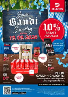 Selgros Super Gaudi Samstag ab 19.09.2026 gültig