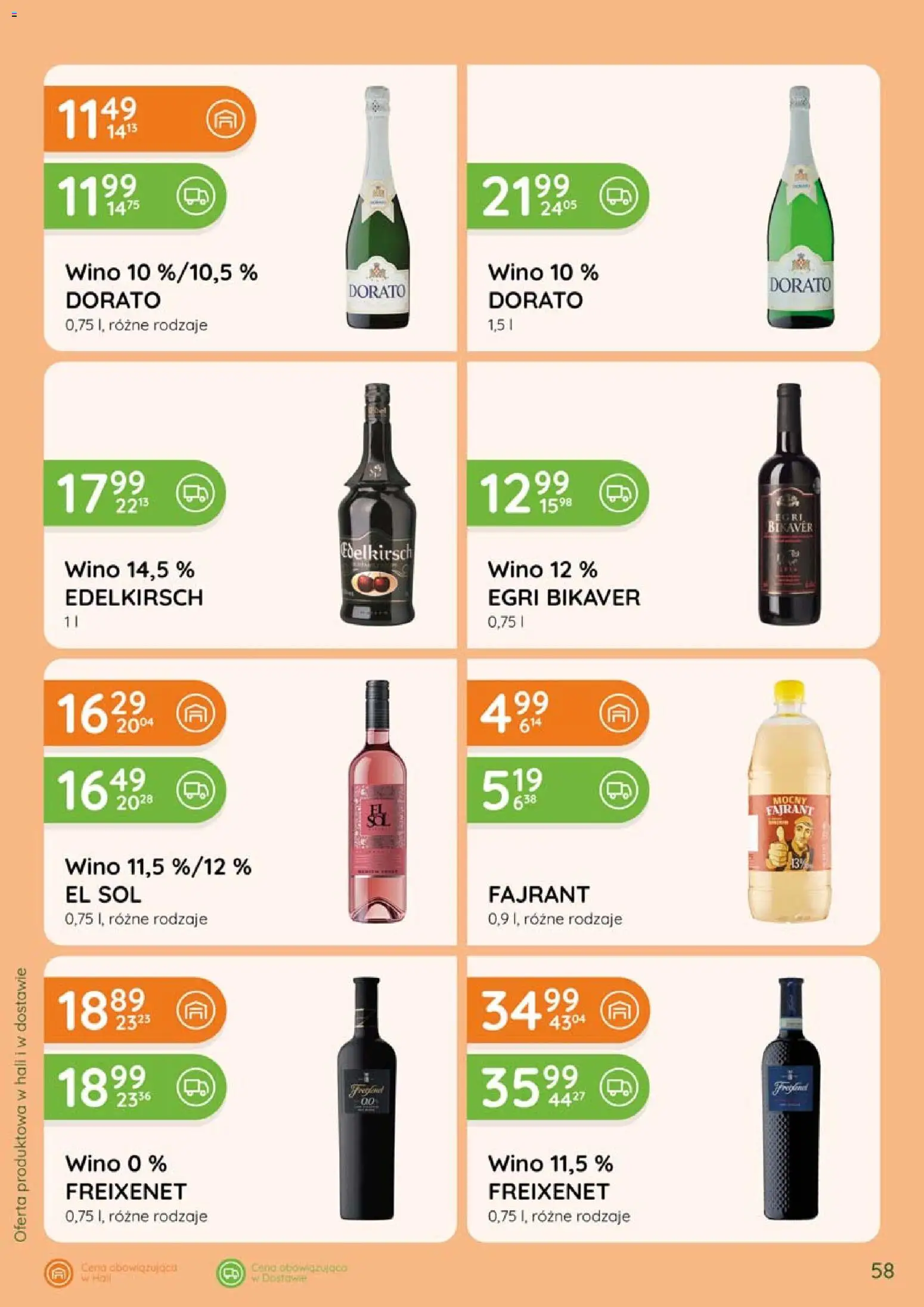Eurocash gazetka - Katalog Alkoholowy od 01.09.2026 | Strona: 58 | Produkty: Wino, Sól, Egri bikaver